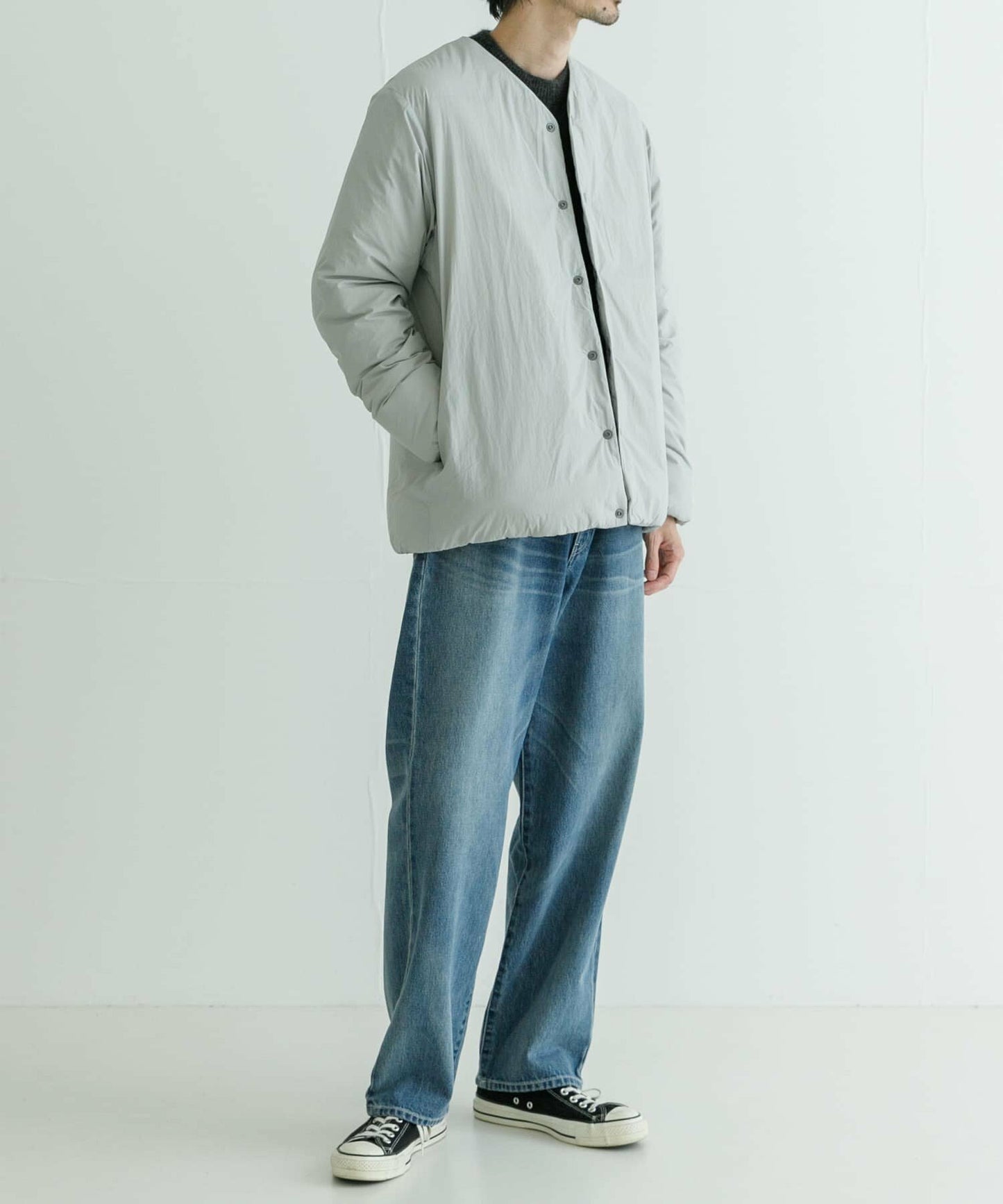 NANGA × URBAN RESEARCH AURORA No Collar Down Blouson