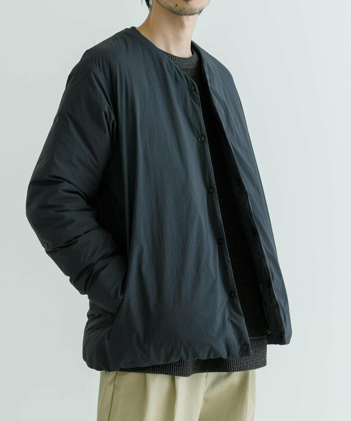 NANGA × URBAN RESEARCH AURORA No Collar Down Blouson