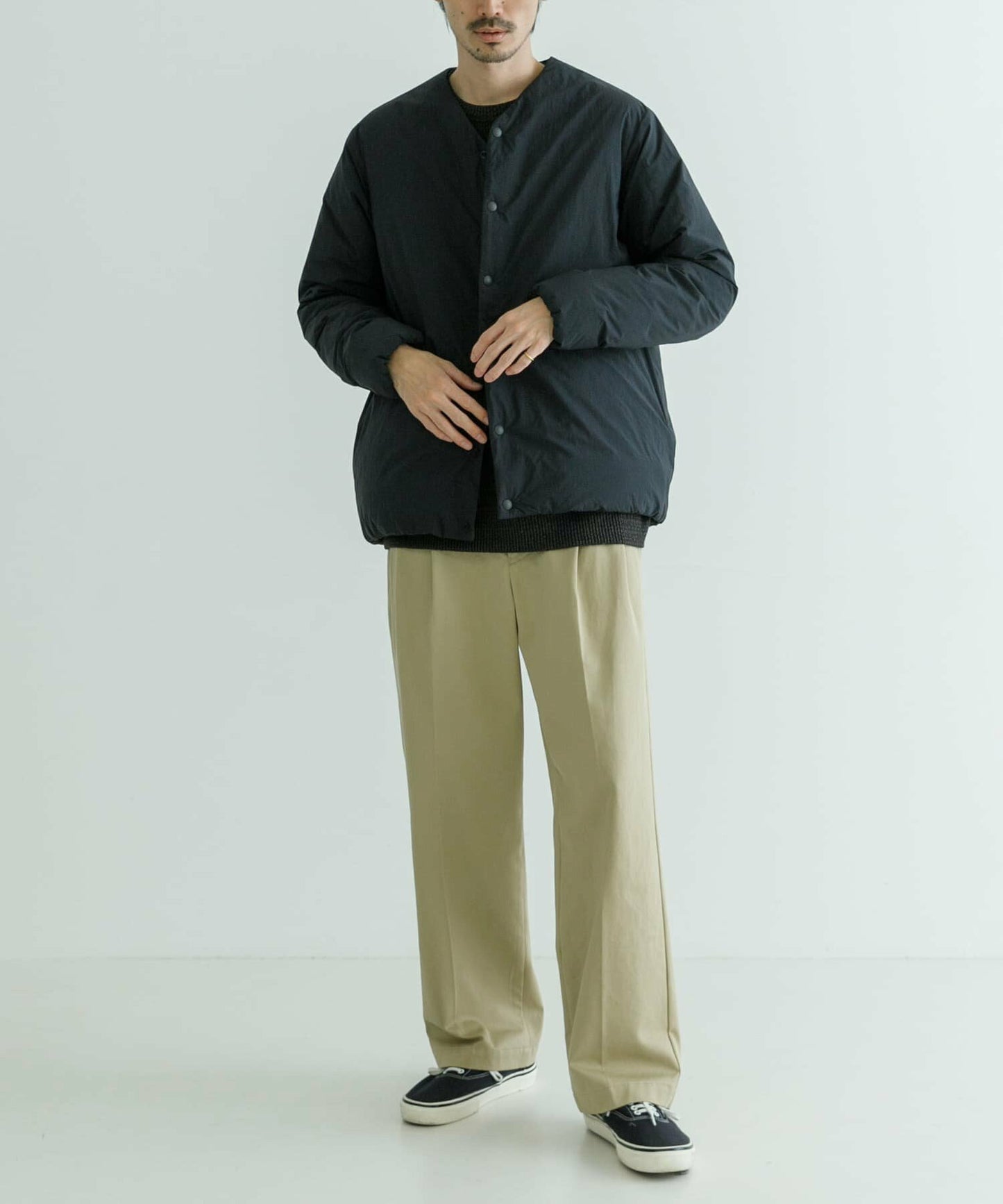 NANGA × URBAN RESEARCH AURORA No Collar Down Blouson