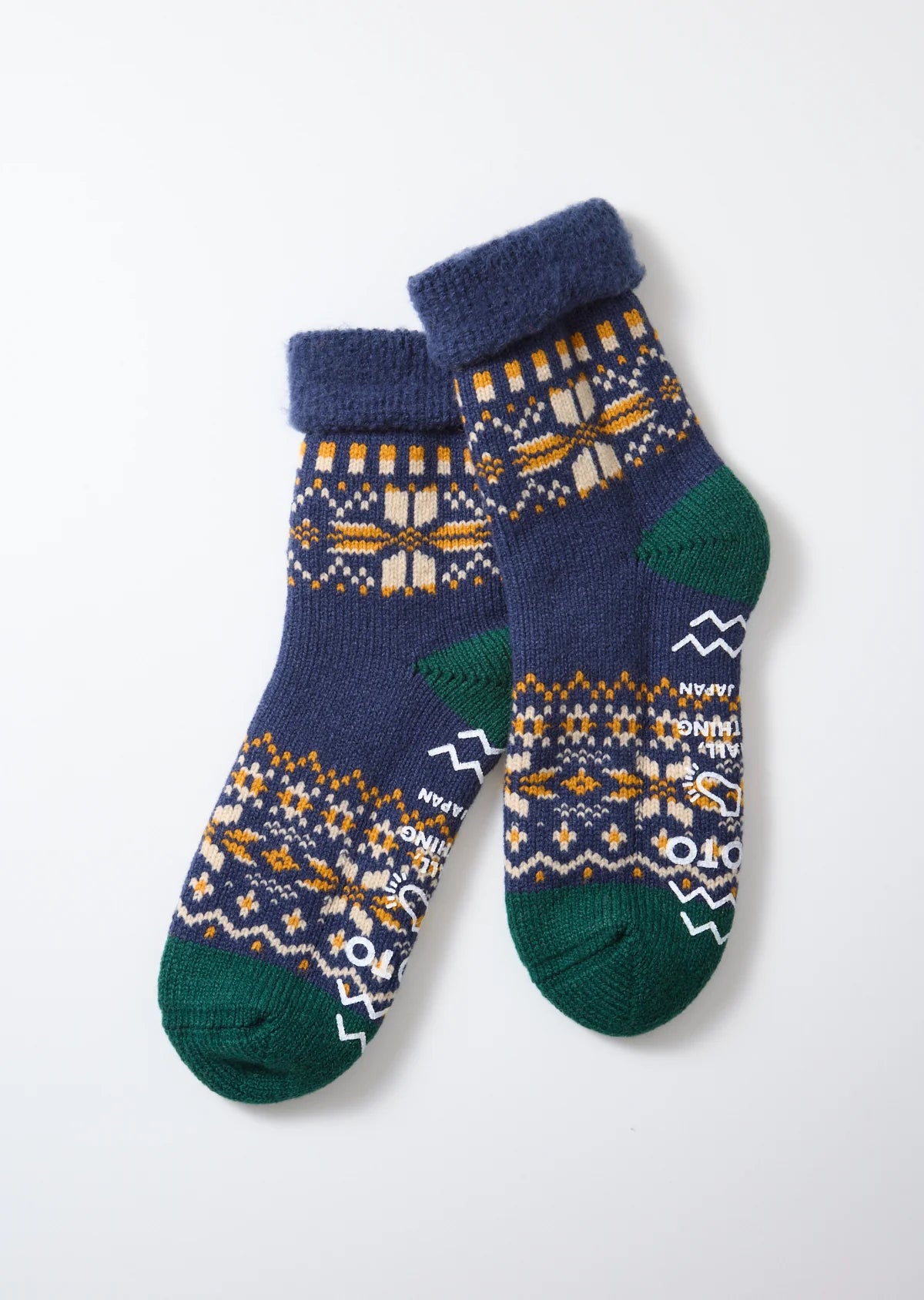 RoToTo COMFY ROOM SOCKS "SNOW FLAKE"