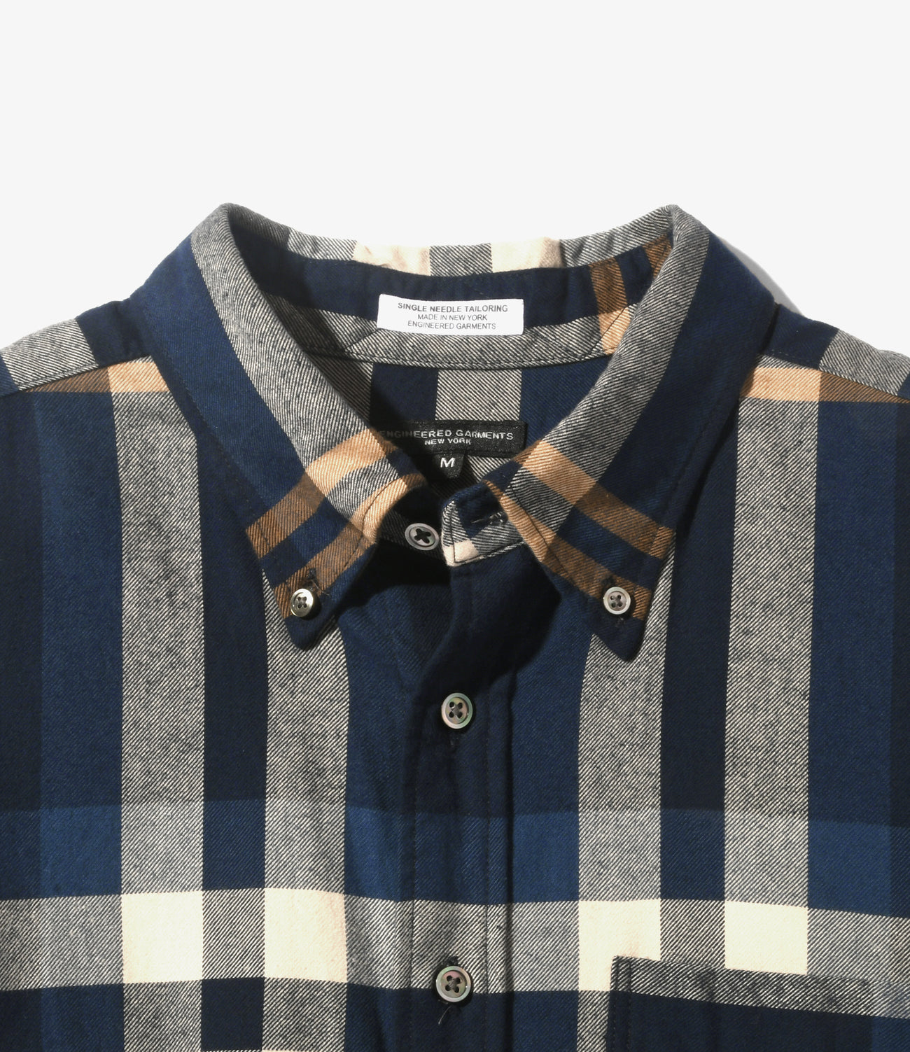 Engineered Garments 19C BD SHIRT - BIG PLAID FLANNEL – unexpected