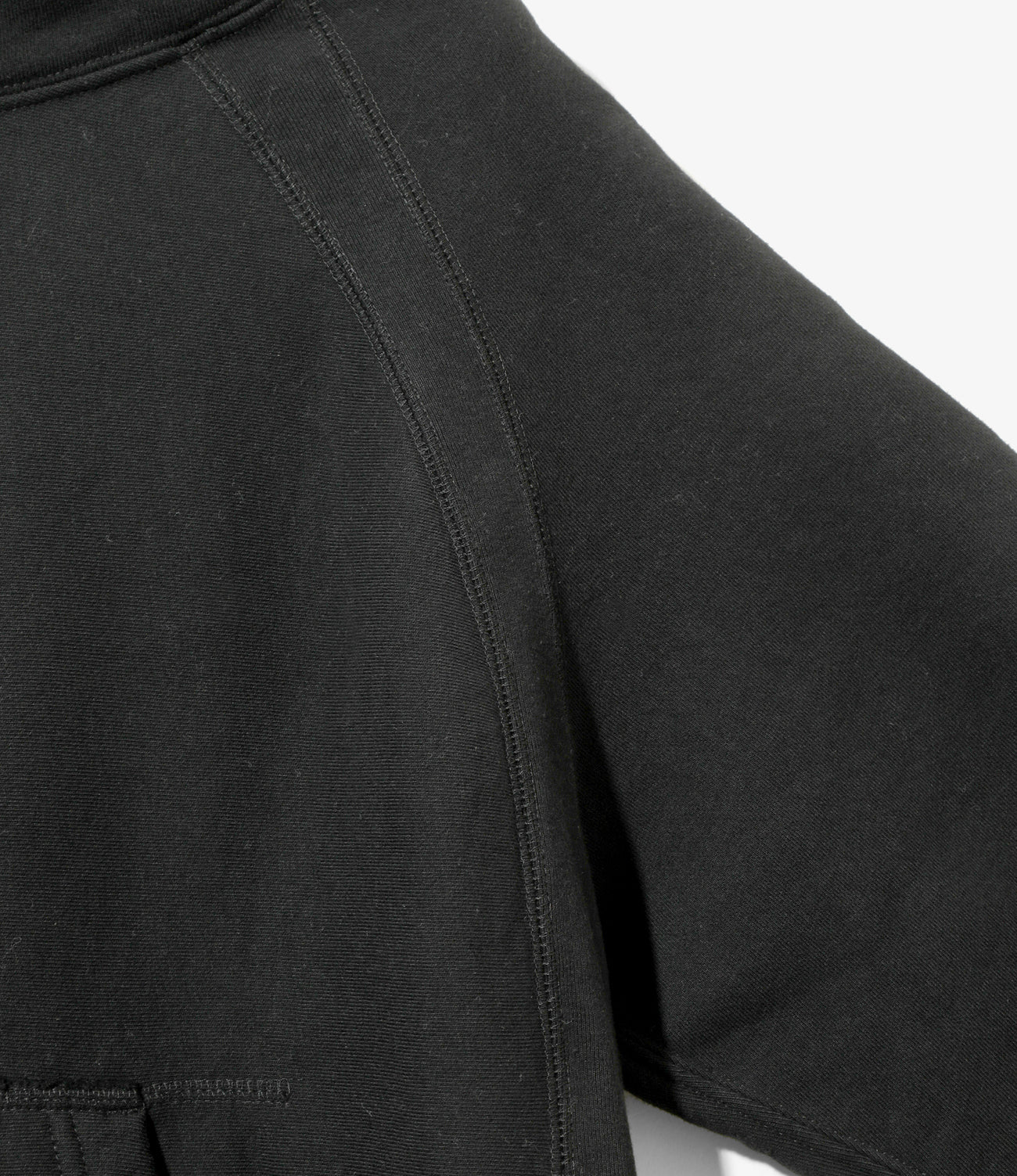 Engineered Garments cotton sweatshirt Raglan Hoodie men's black