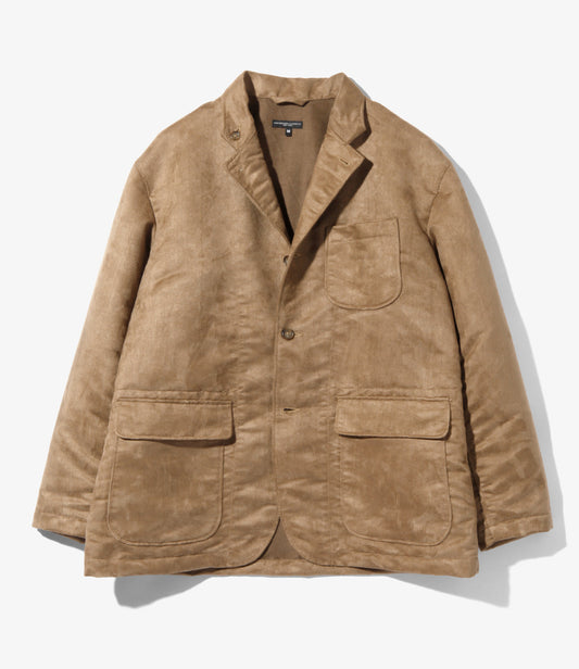 Engineered Garments LOITER JACKET - POLYESTER FAKE SUEDE