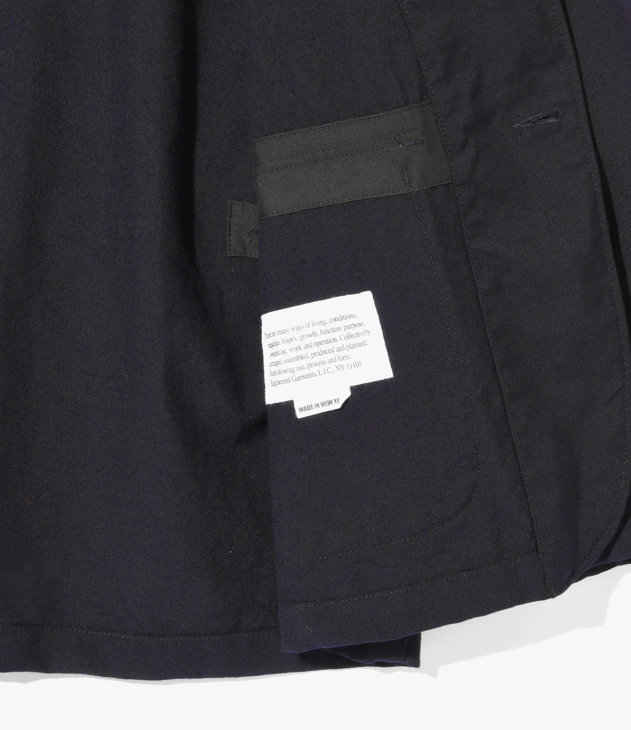 Engineered Garments LOITER JACKET - WOOL UNIFORM SERGE – unexpected store