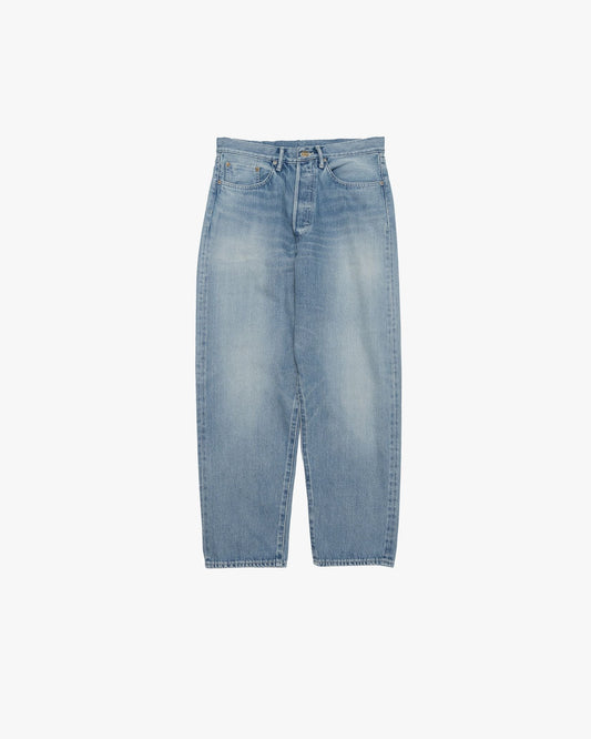 Graphpaper Selvage Denim Five Pocket Tapered Pants - LIGHT FADE