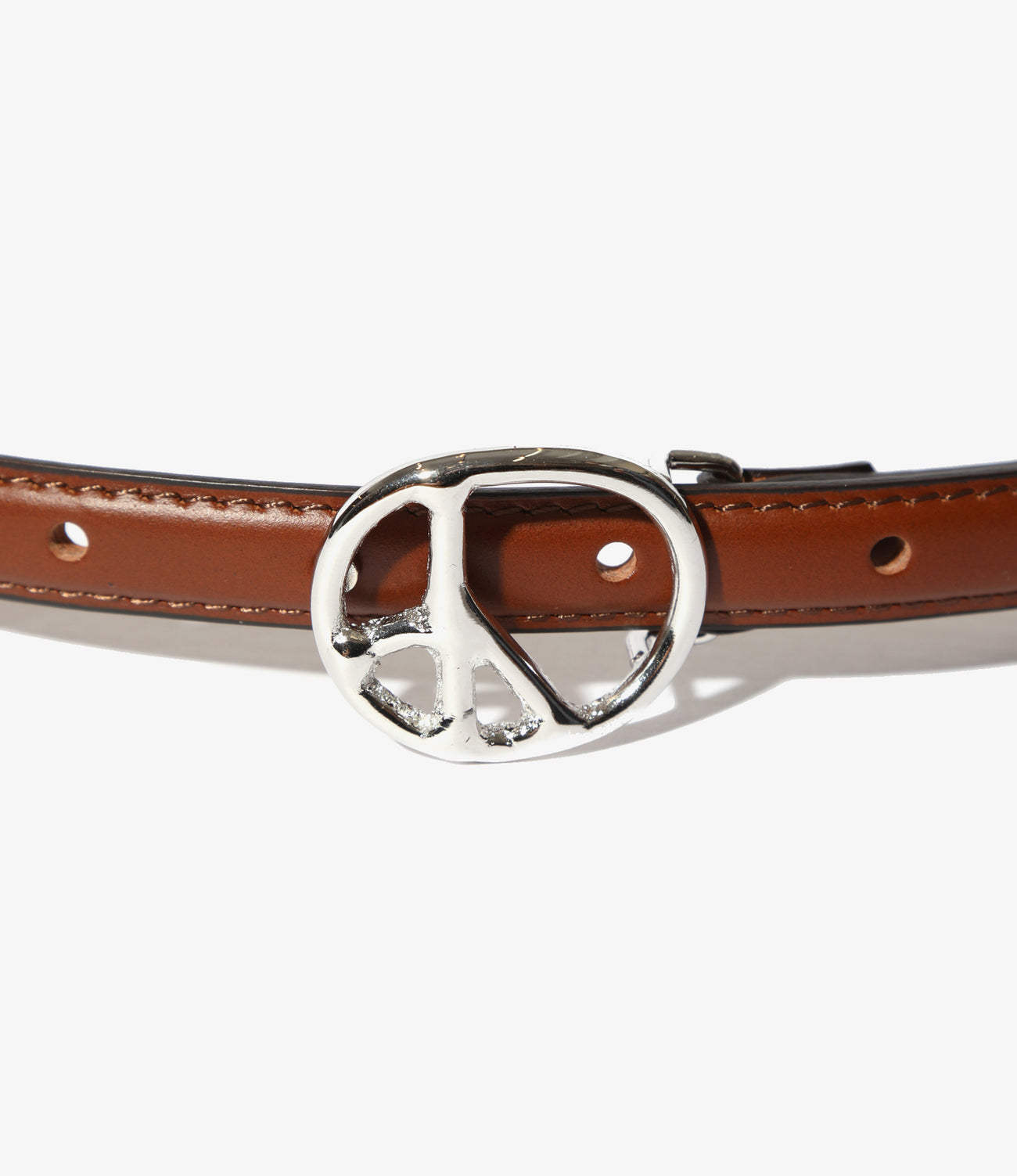 Needles Peace Buckle Narrow Belt