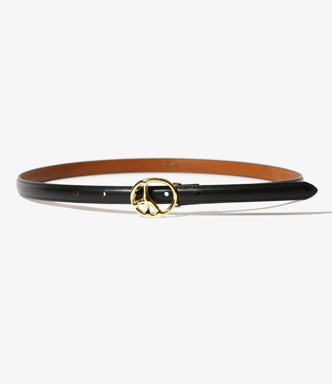 Needles Peace Buckle Narrow Belt