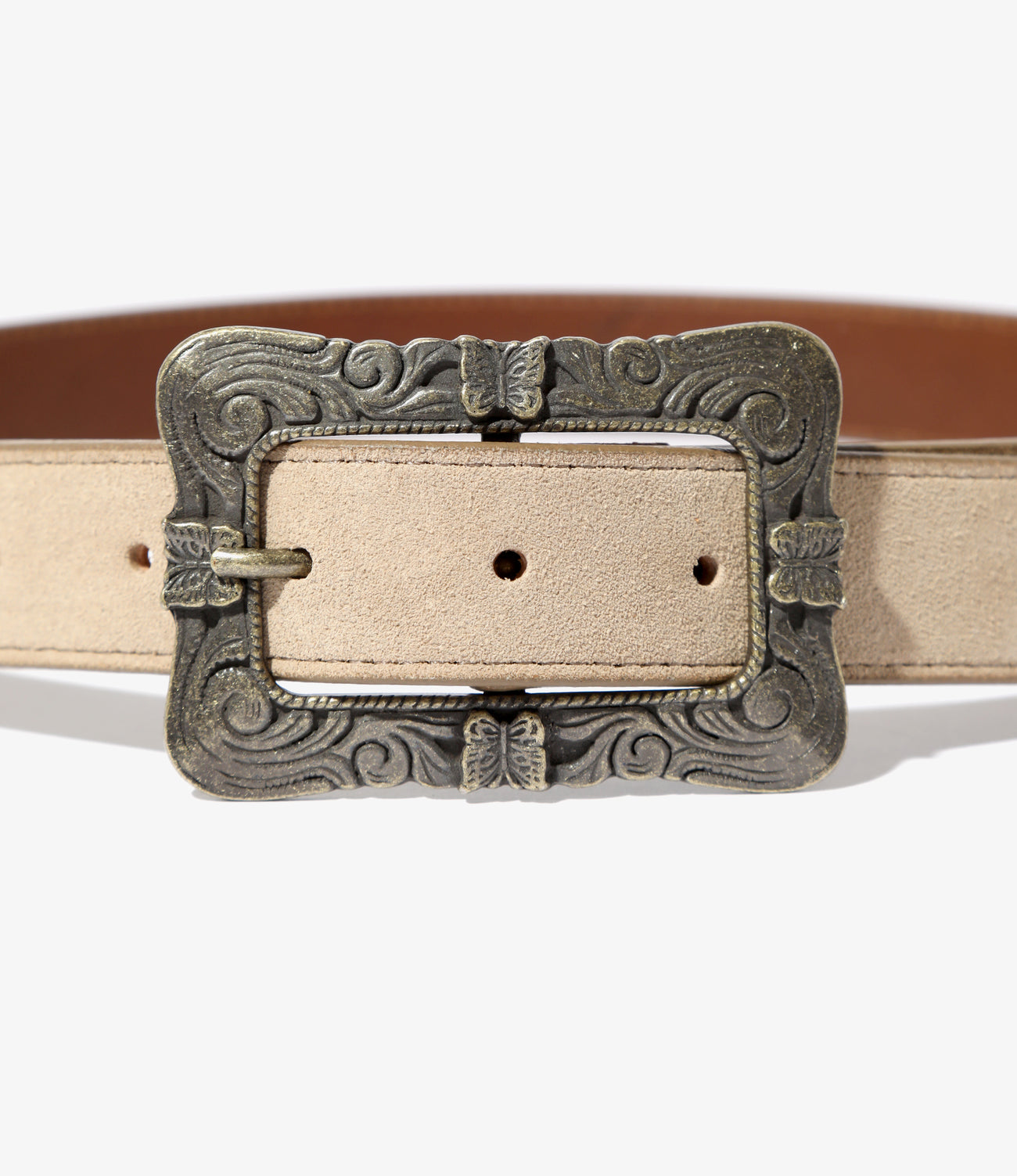 Needles Papillon Square Buckle Belt - Crocodile Embossed Leather –  unexpected store