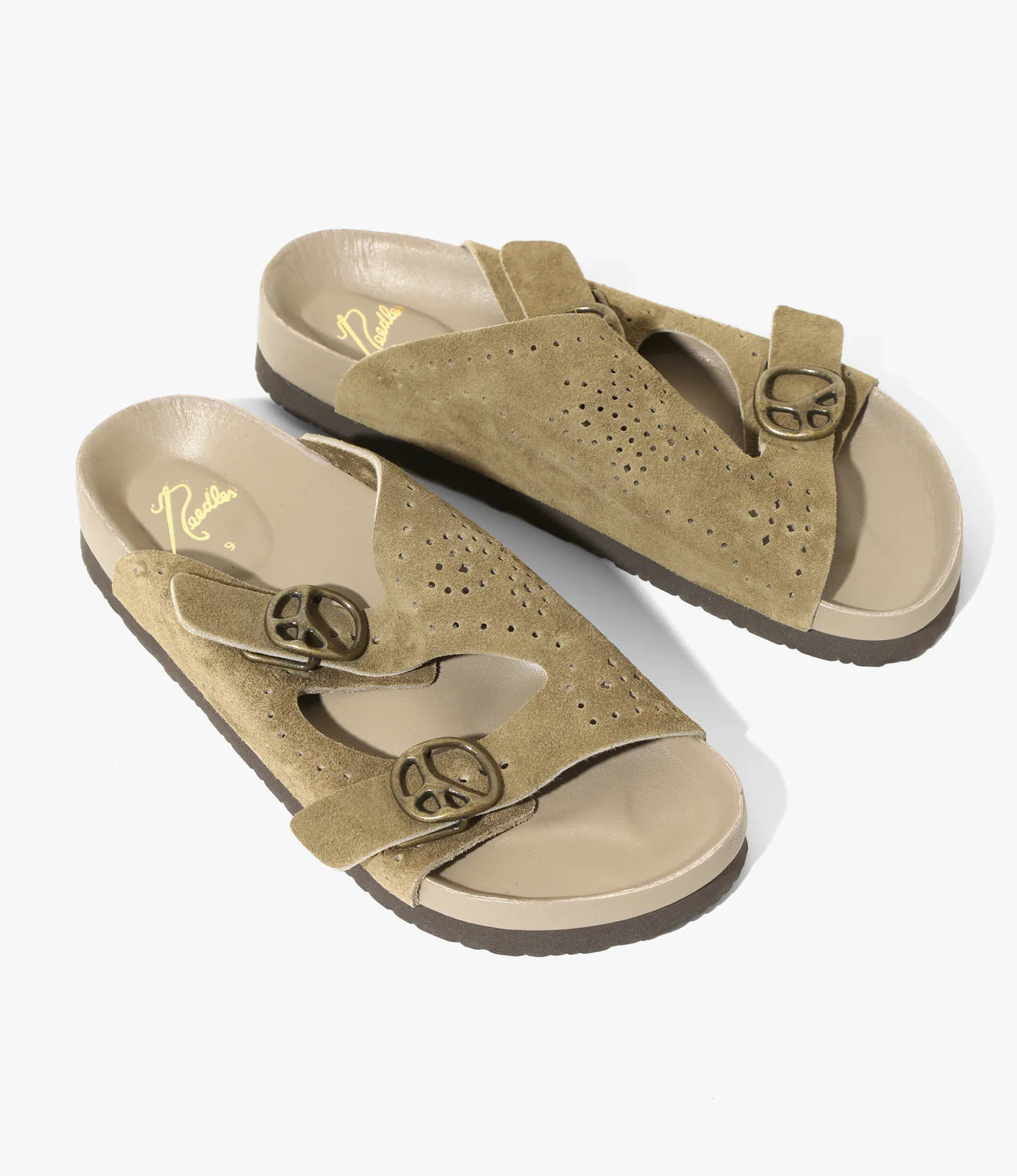 Needles Double Strap Sandal - Suede Lthr.