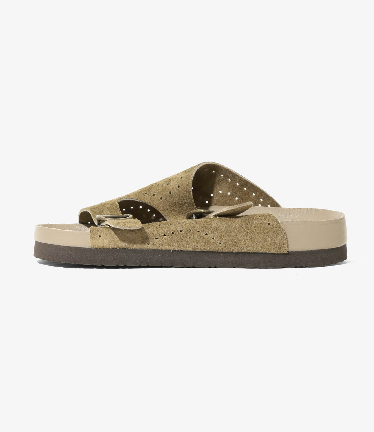 Needles Double Strap Sandal - Suede Lthr.