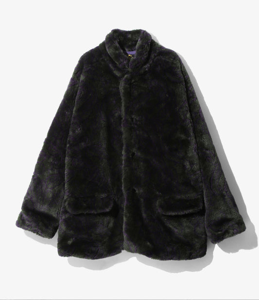 Needles S.C. CAR COAT - FUR / PAISLEY