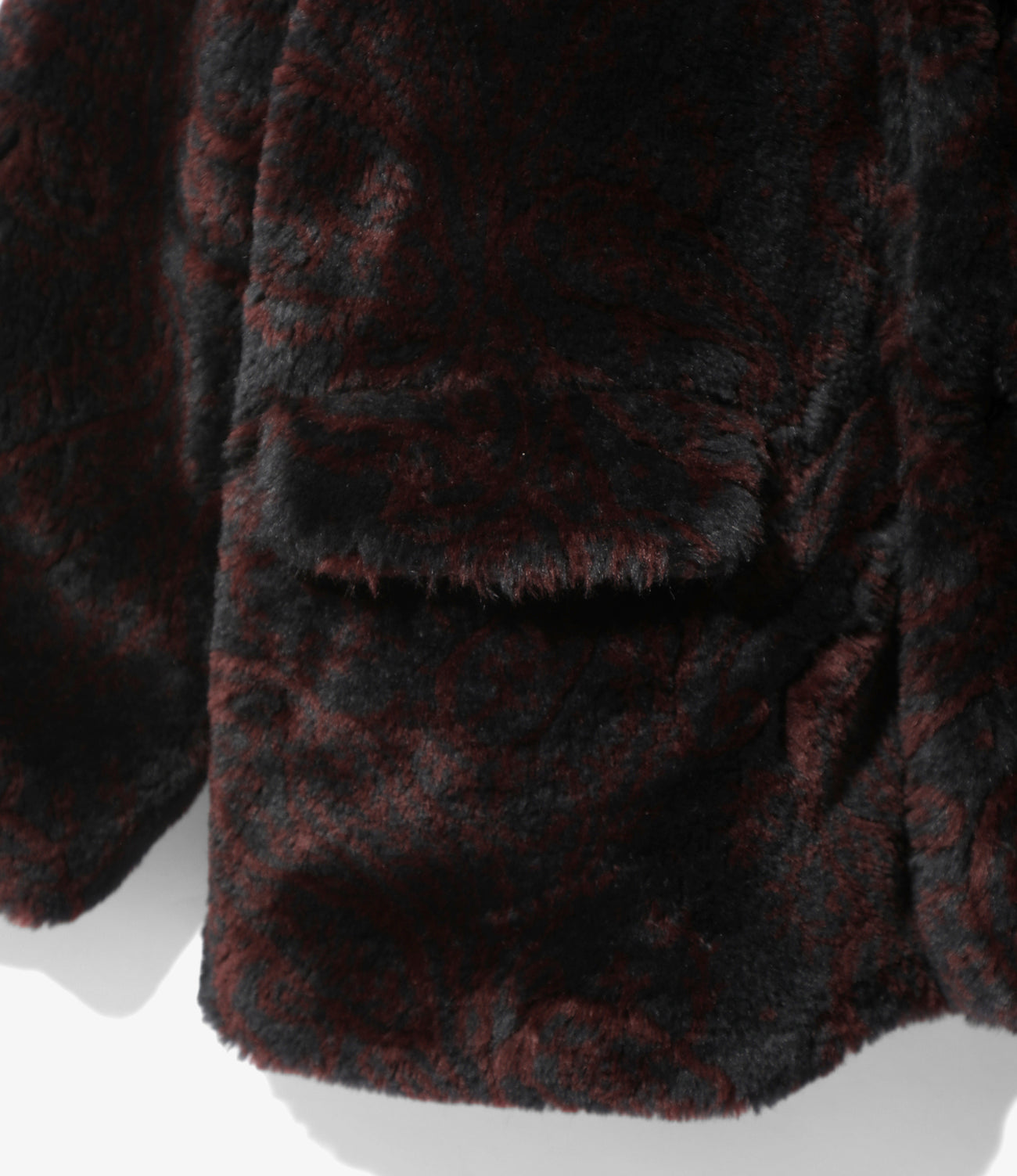 Needles S.C. CAR COAT - FUR / PAISLEY