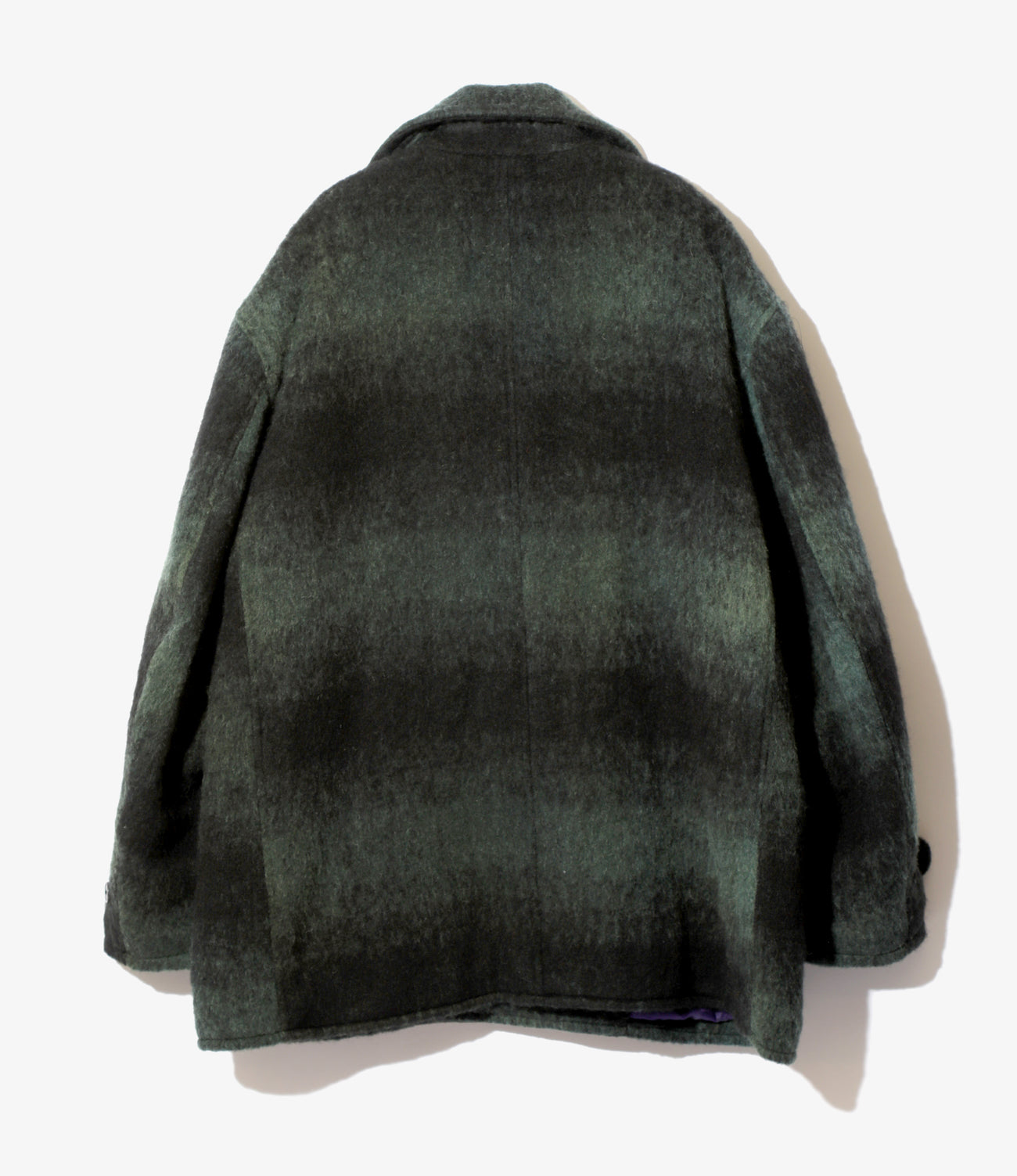 Needles Pea Coat - Shaggy Plaid