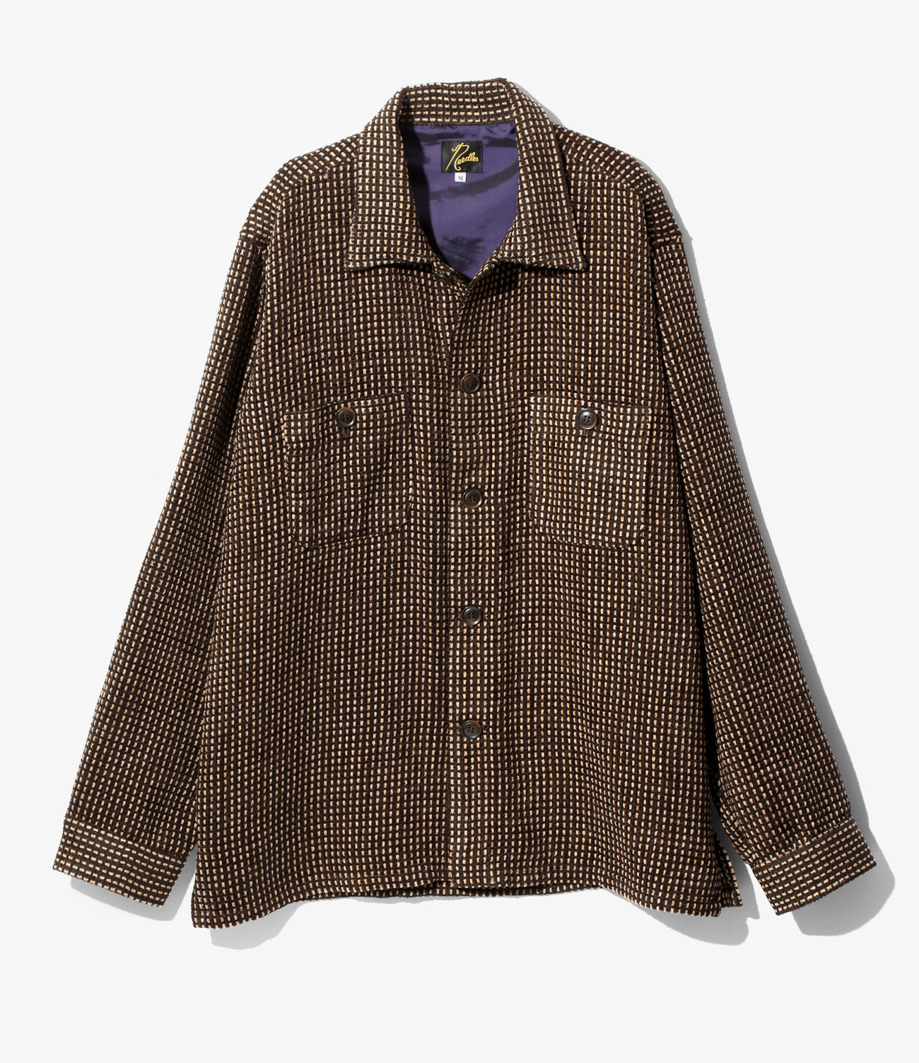 Needles Smokey Shirt - AC/PE/W Mall Cloth