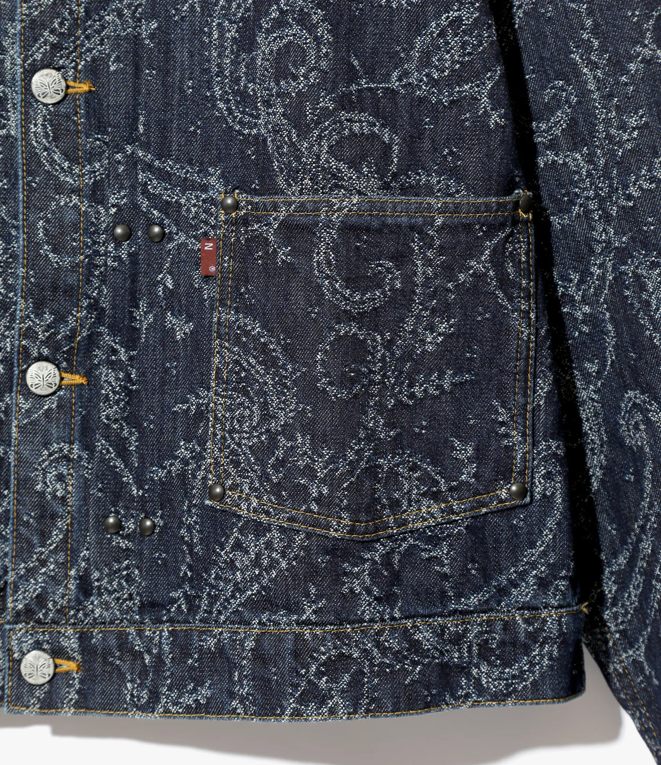 Needles M.W. JEAN JKT - 13OZ DNM/PAISLEY JQ.