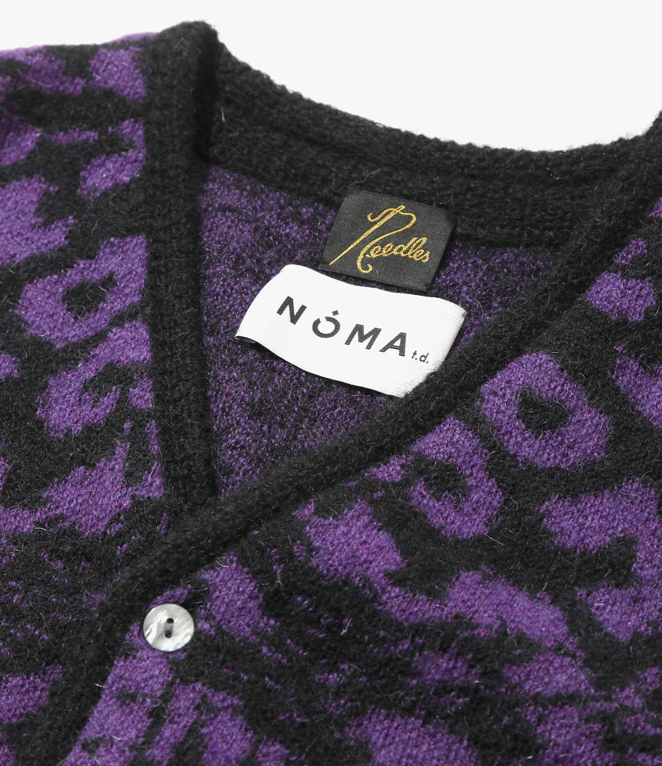 Needles Mohair Cardigan - Leopard