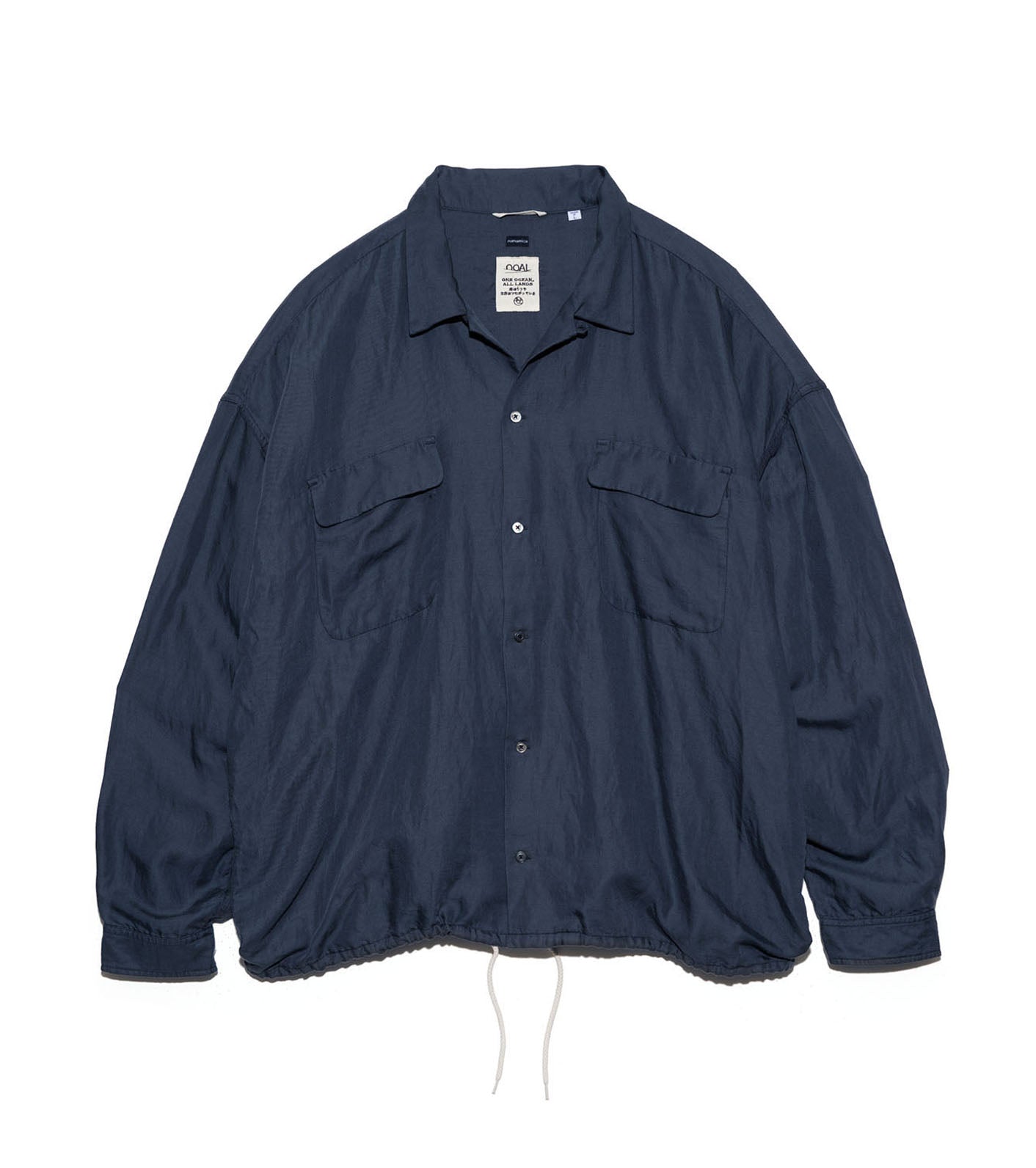 nanamica Open Collar Cupra Hemp Shirt