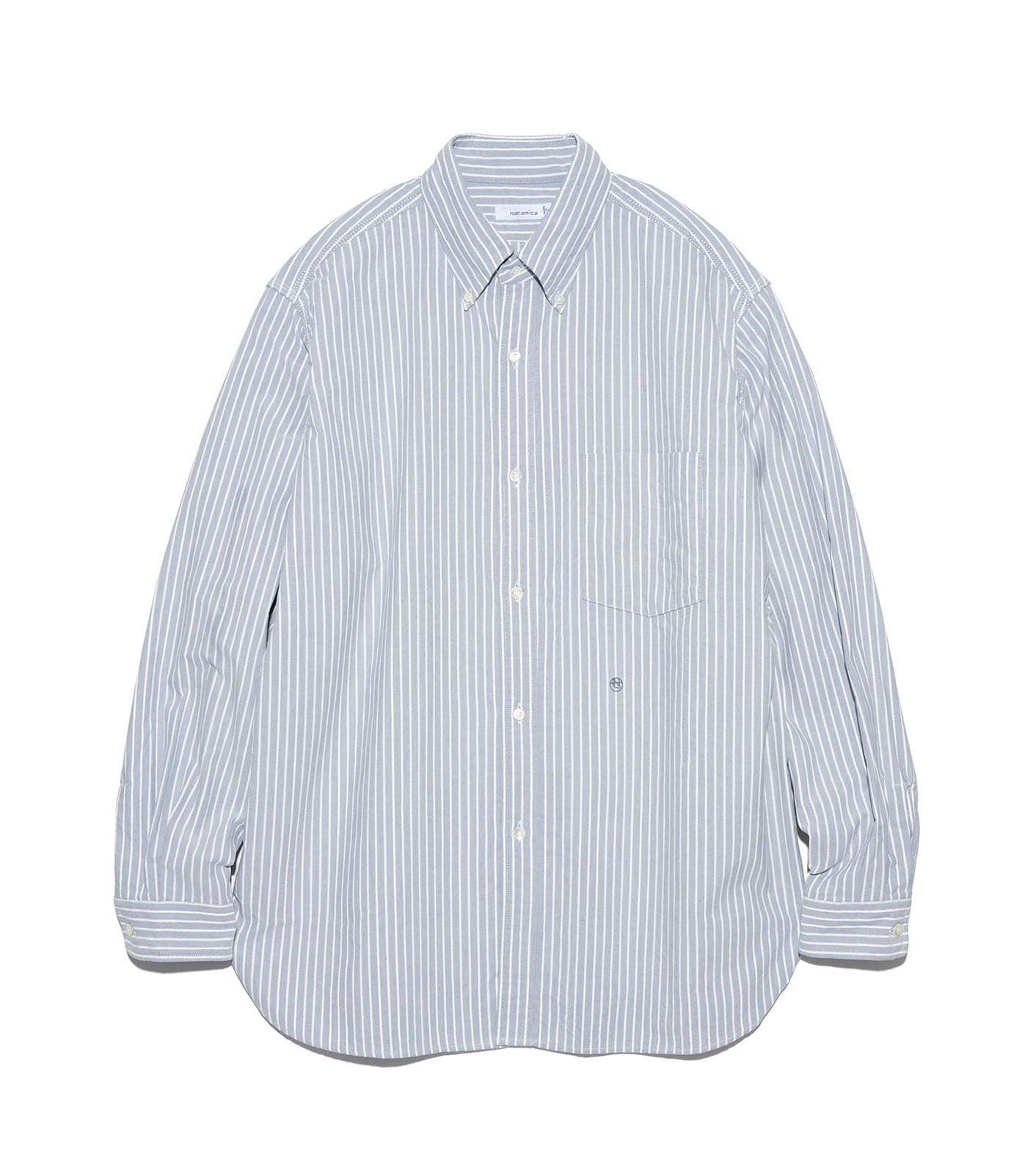 nanamica Button Down Stripe Wind Shirt