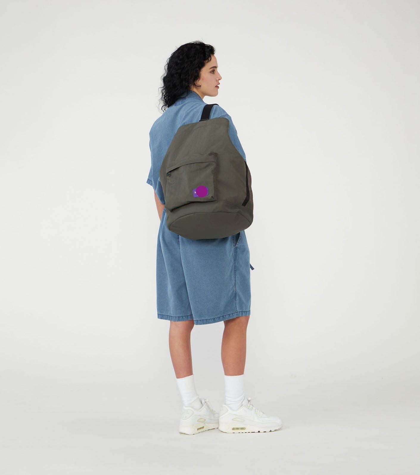 Purple Label Nylon Twill Bucket Bag