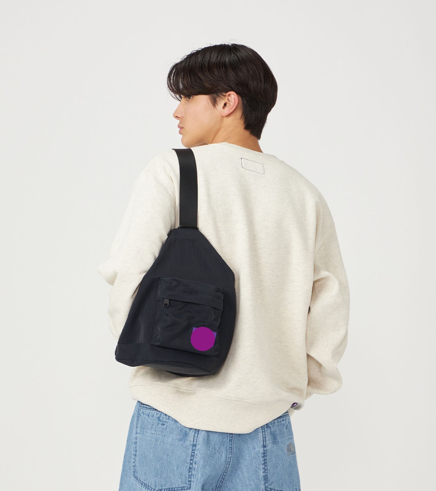 Purple Label Nylon Twill Bucket Bag S