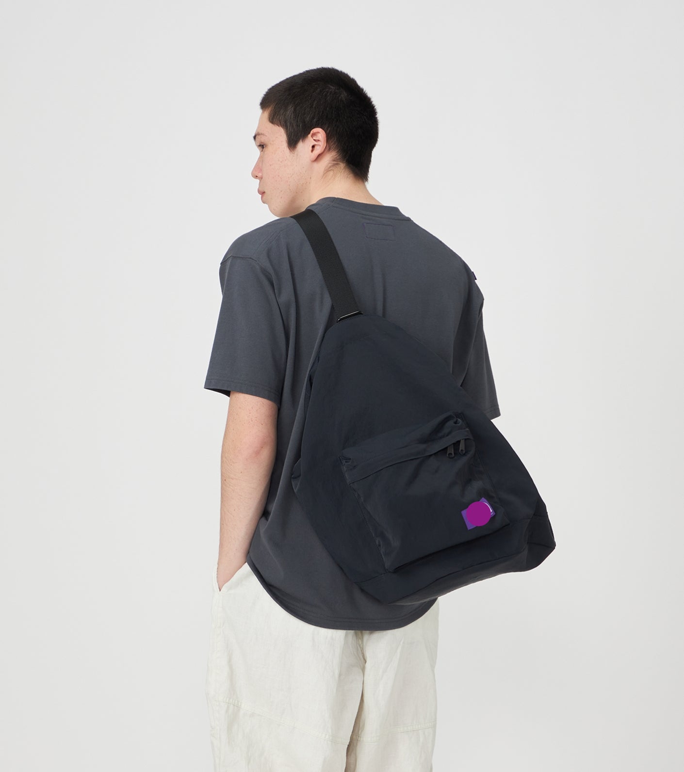 Purple Label Nylon Twill Bucket Bag