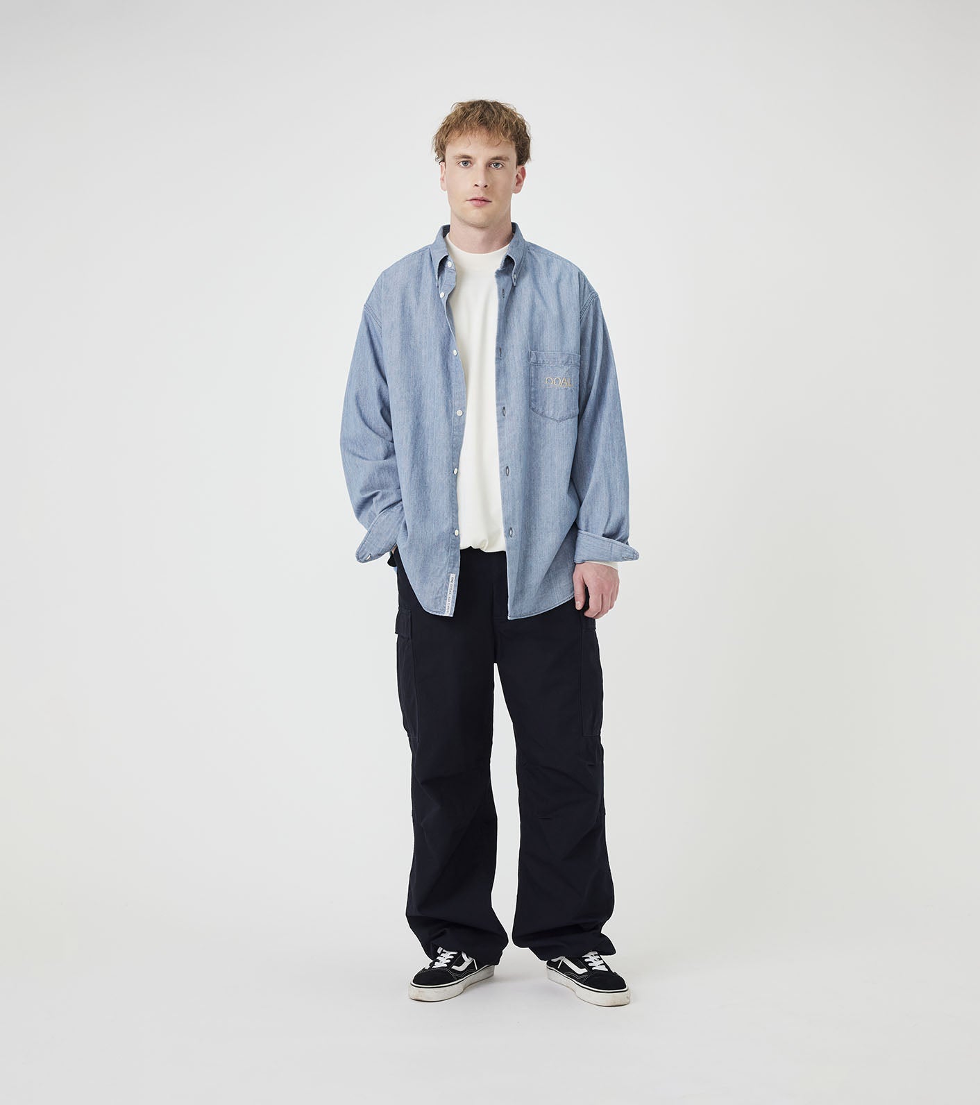 nanamica OOAL Button Down Denim Shirt