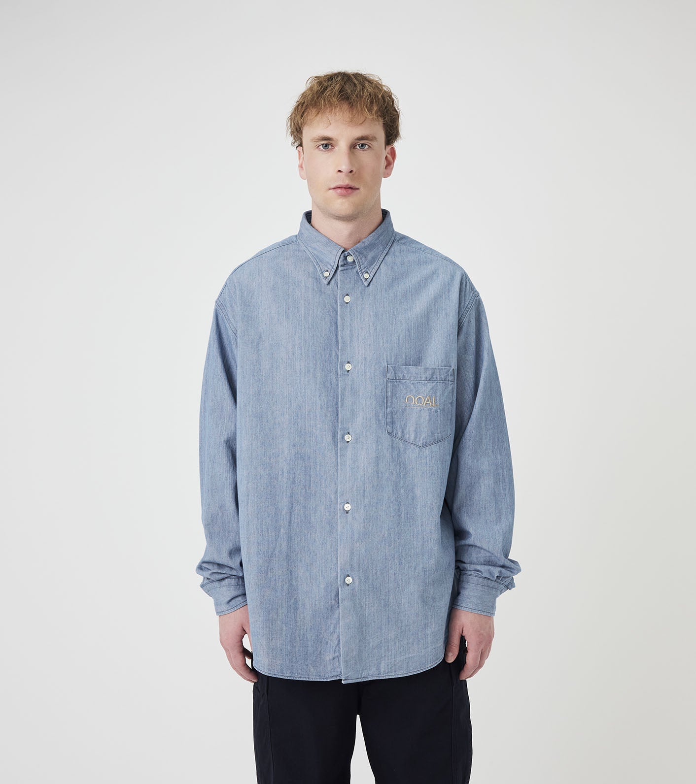 nanamica OOAL Button Down Denim Shirt