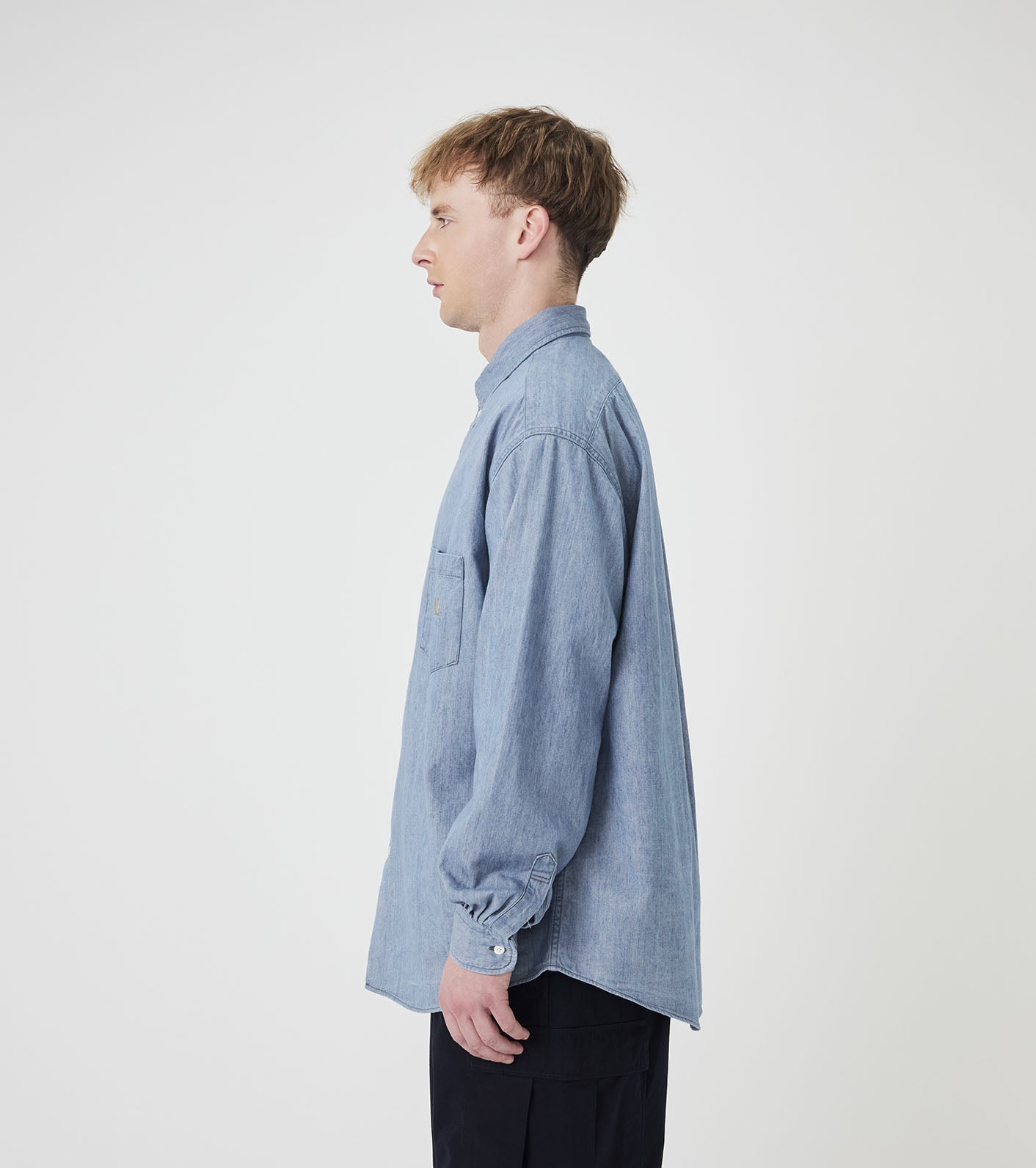 nanamica OOAL Button Down Denim Shirt