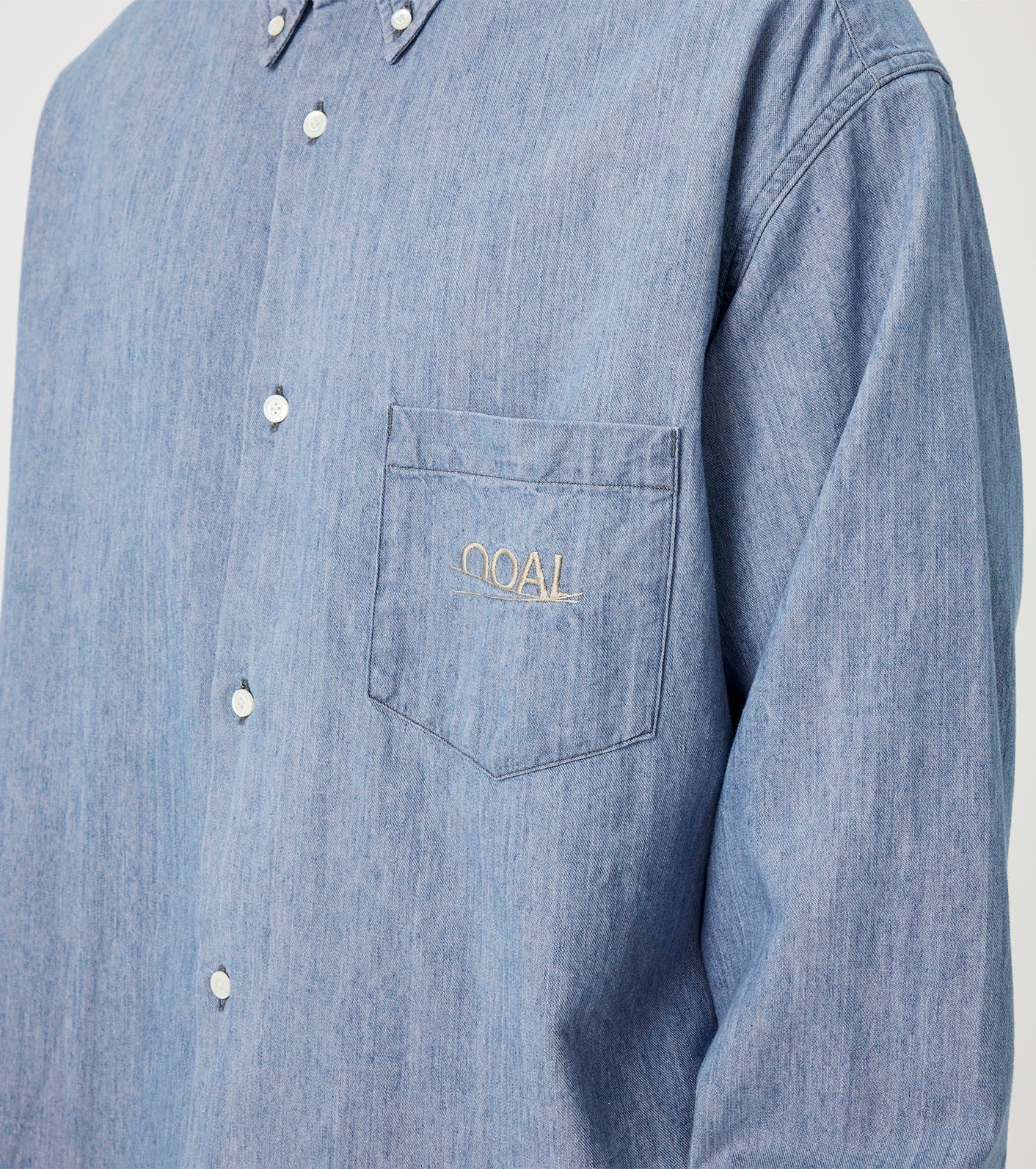 nanamica OOAL Button Down Denim Shirt