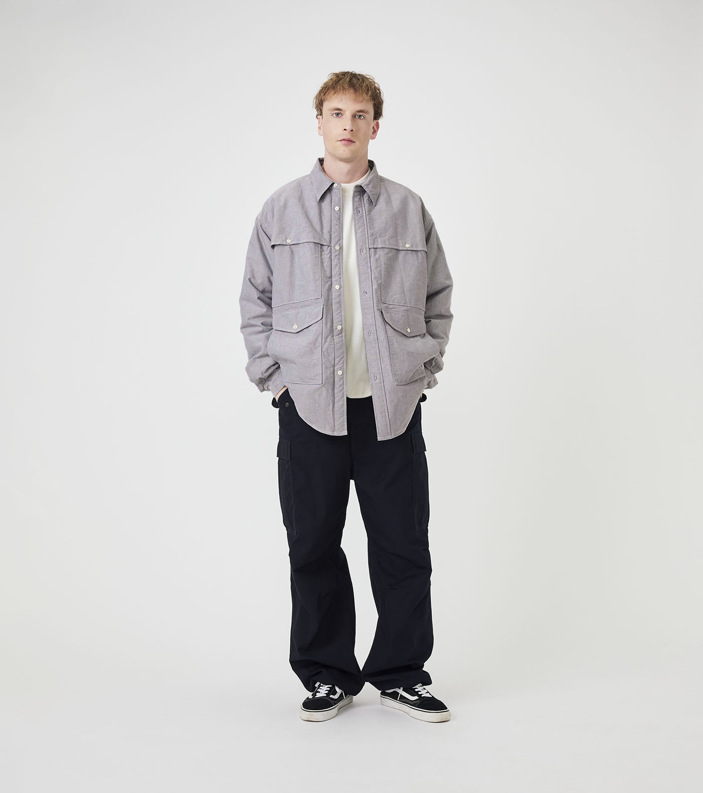 nanamica OOAL Cotton Oxford Cruiser Shirt Jacket