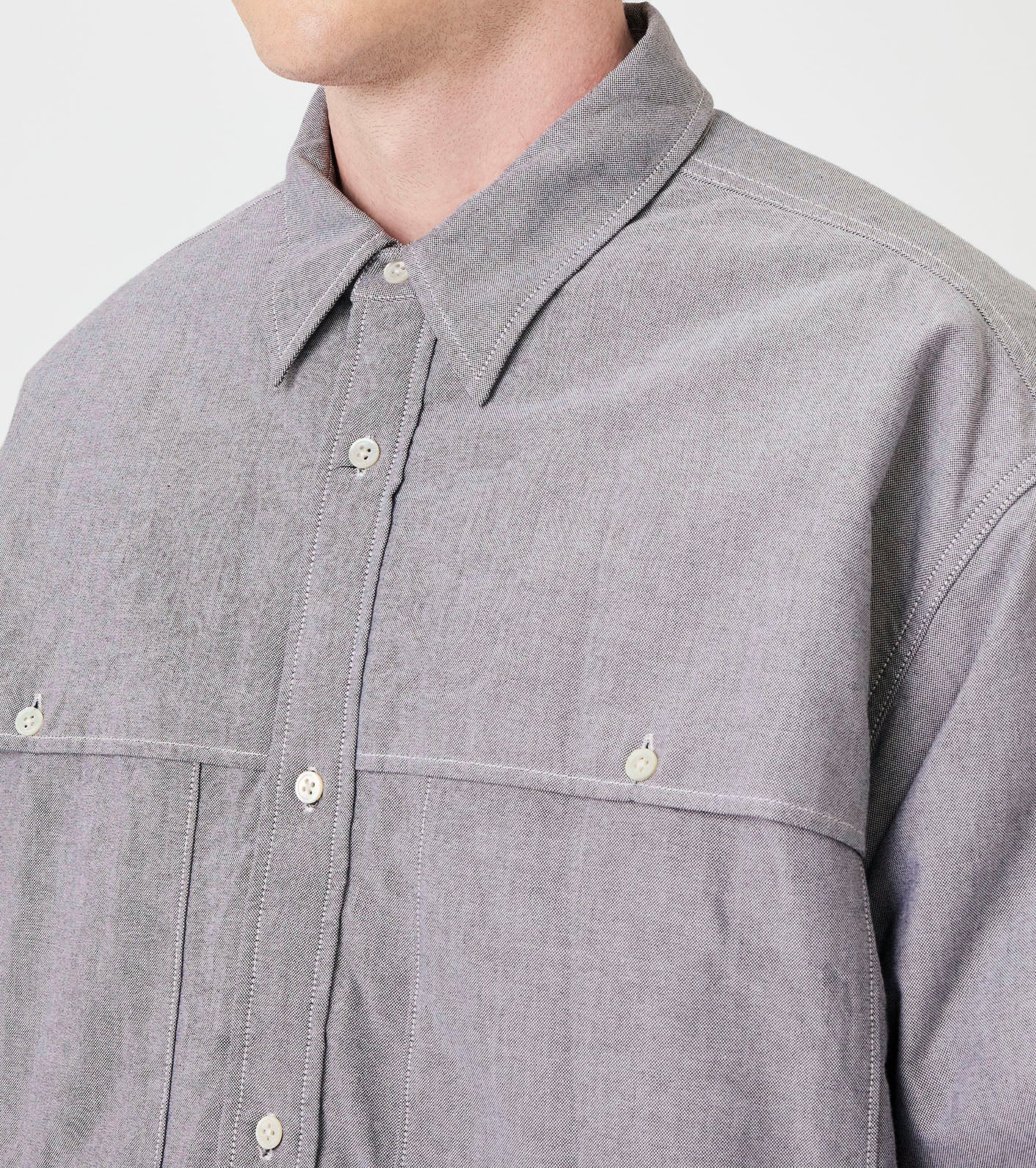 nanamica OOAL Cotton Oxford Cruiser Shirt Jacket