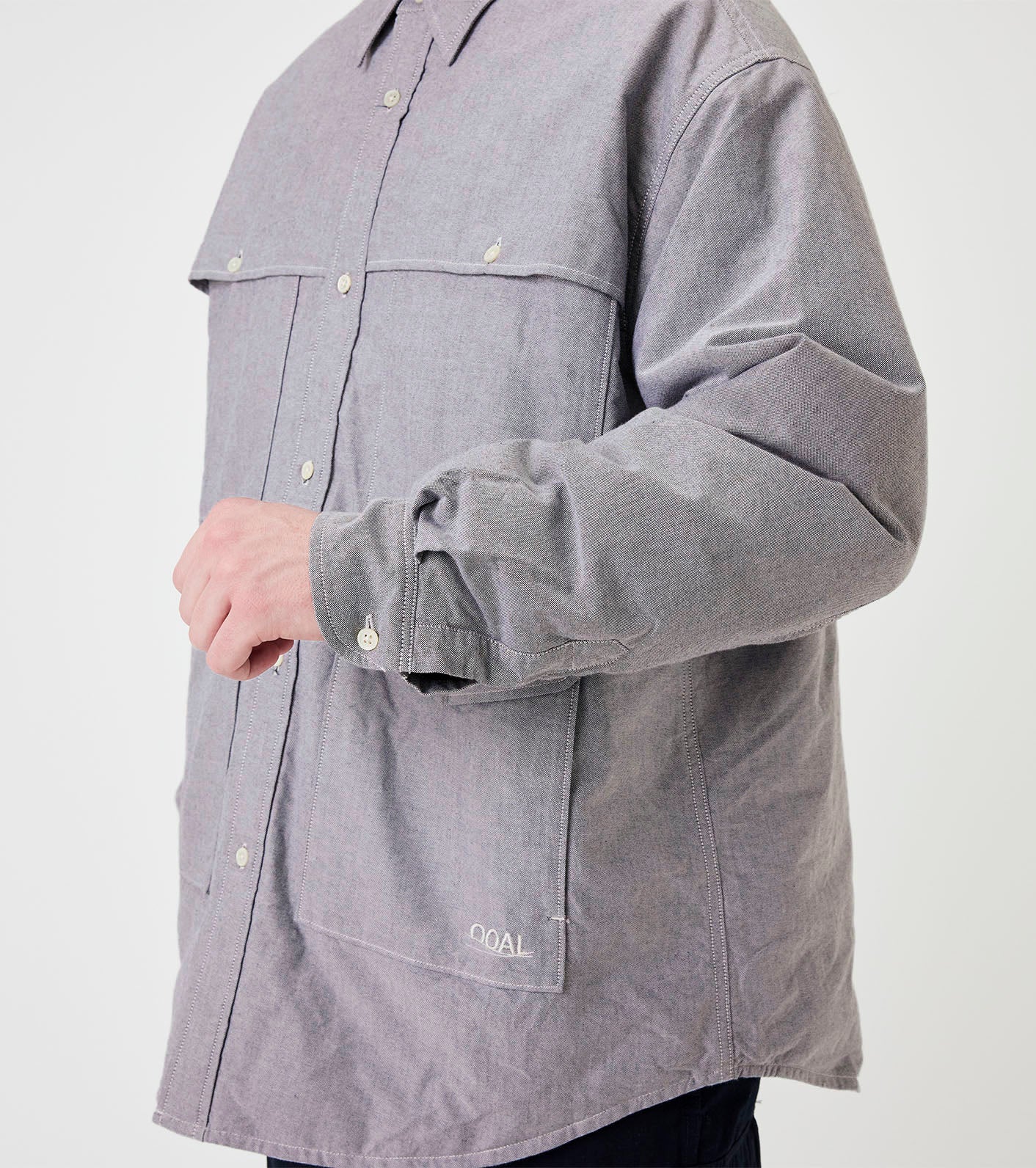 nanamica OOAL Cotton Oxford Cruiser Shirt Jacket