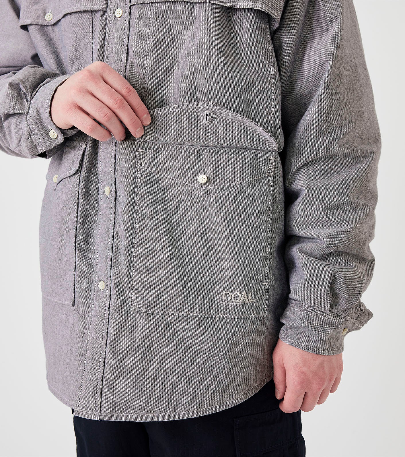 nanamica OOAL Cotton Oxford Cruiser Shirt Jacket