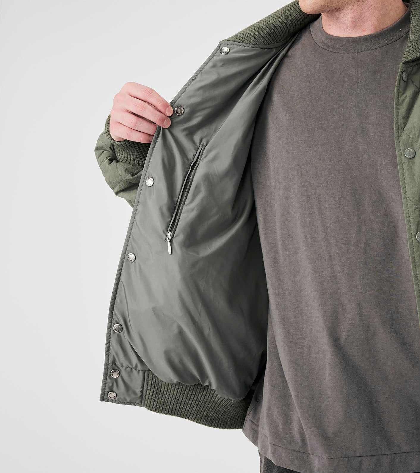 nanamica OOAL Quilting Varsity Jacket