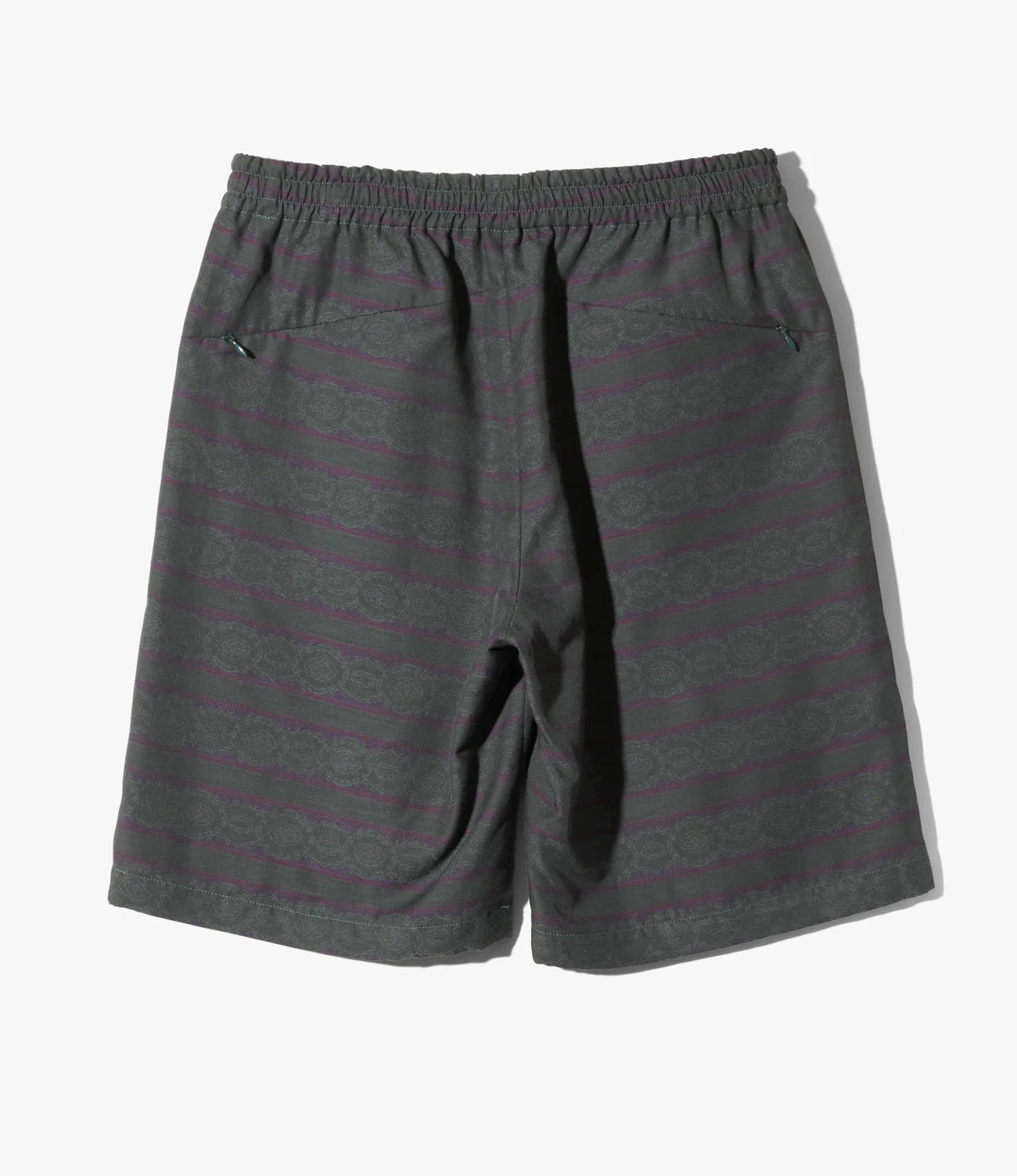 Needles Basketball Short - PE/C Fine Pattern Stripe Jq.