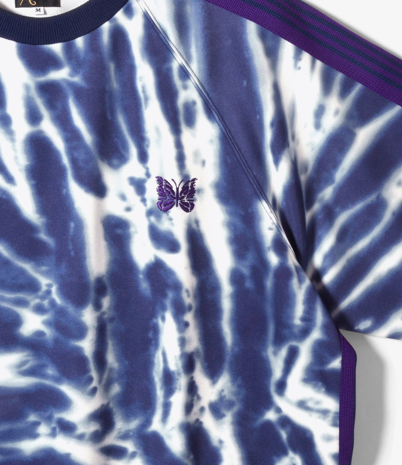 Needles Track Crew Neck Shirt- P/S- Tie Dye Print