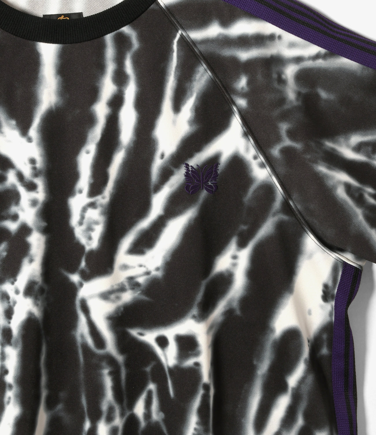 Needles Track Crew Neck Shirt- P/S- Tie Dye Print