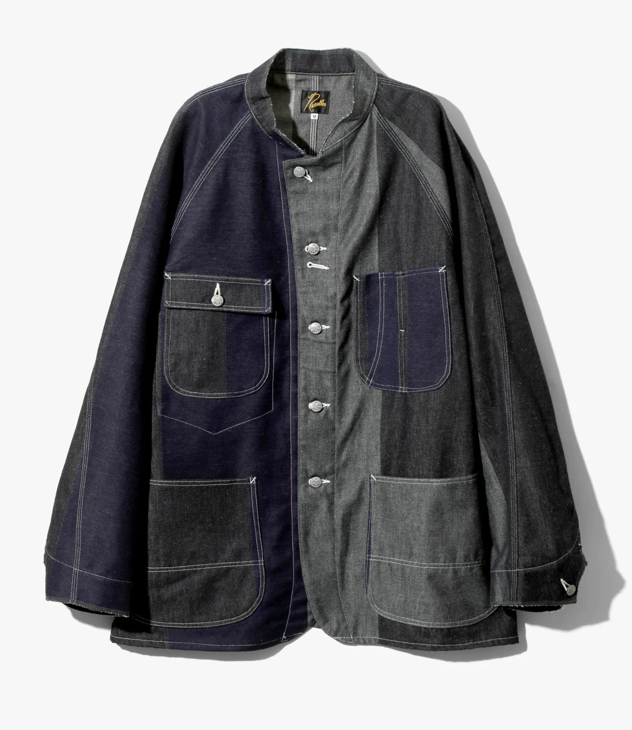 Needles Chore Coat - 10oz Denim / Stripe Jq.