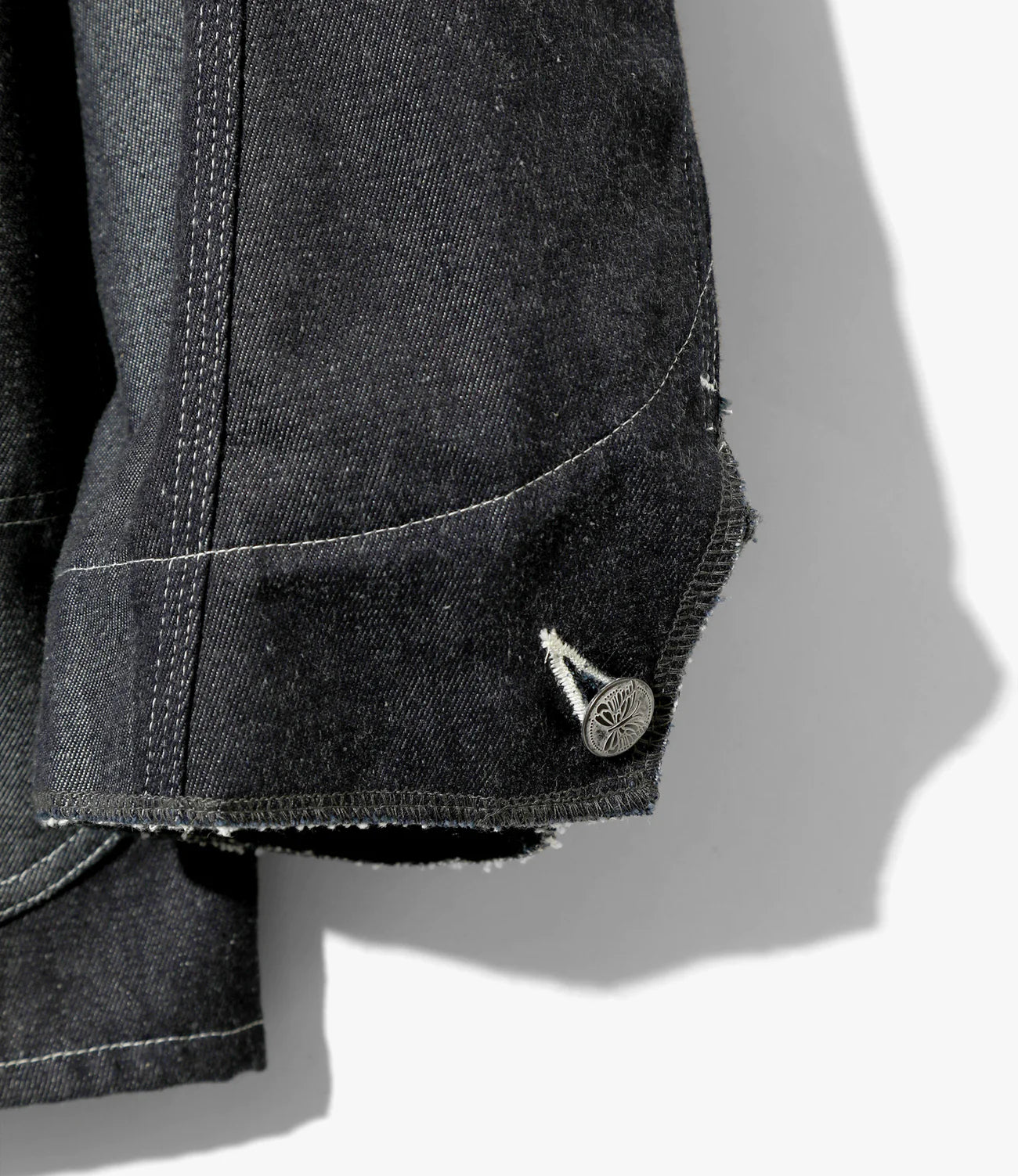 Needles Chore Coat - 10oz Denim / Stripe Jq.