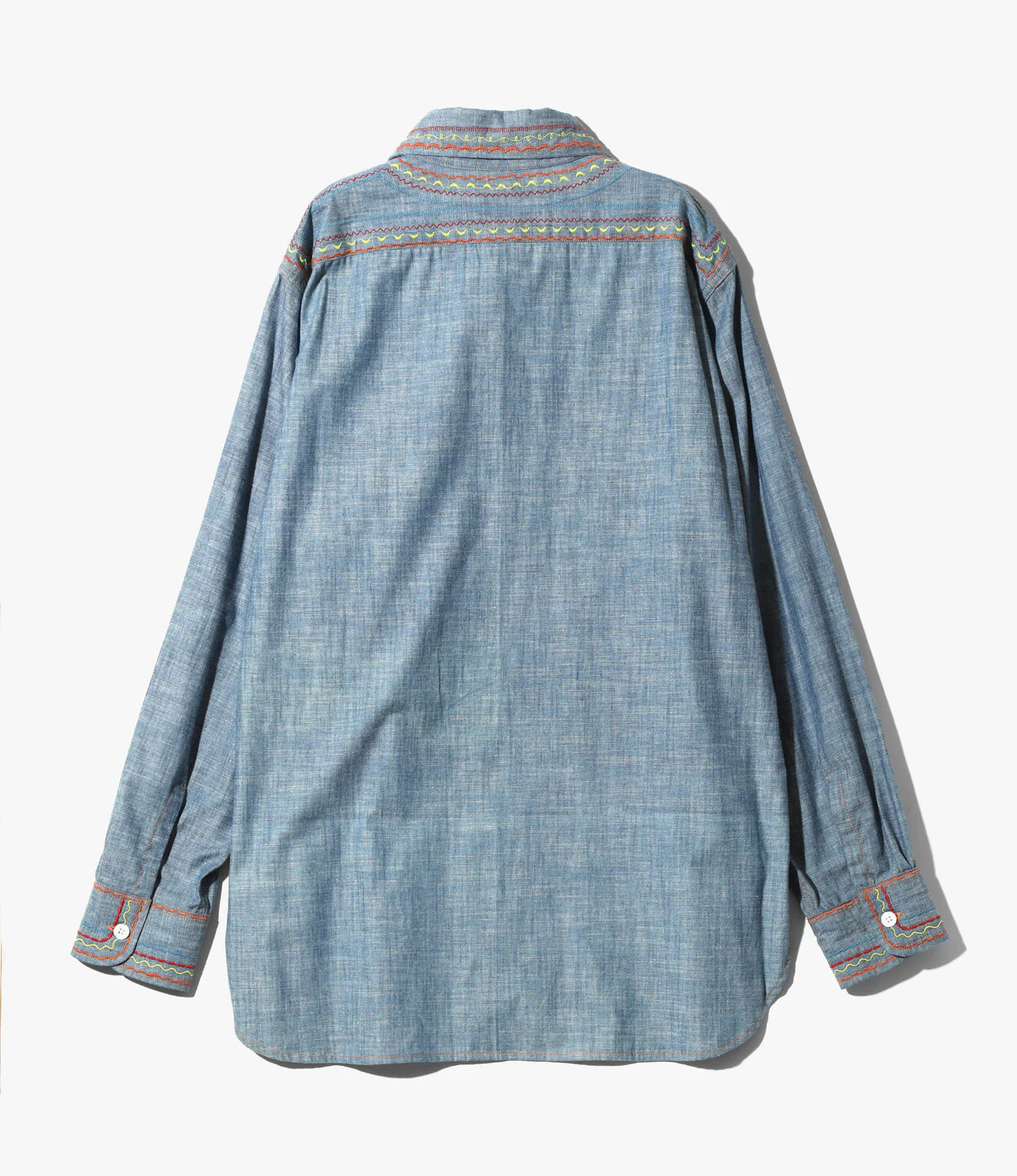 Needles Work Shirt - Cotton Chambray / India Emb.