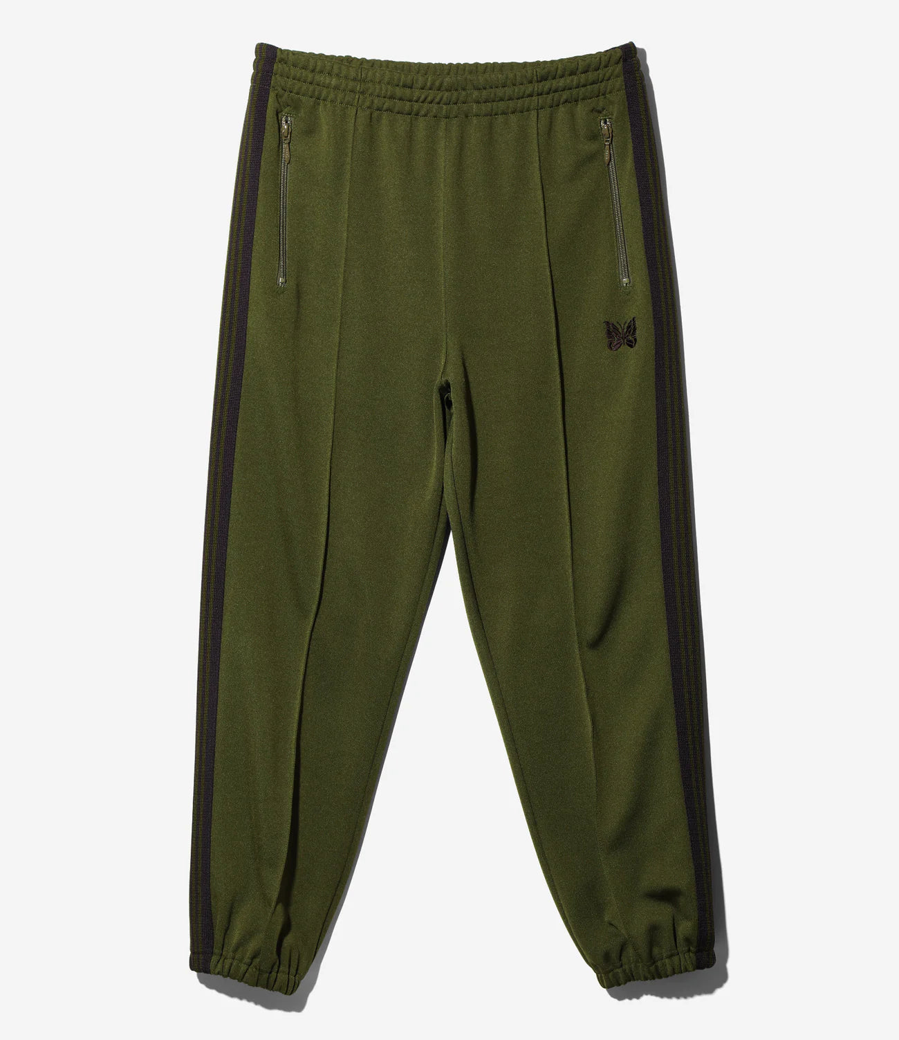 Green Needles Poly Smooth Track Pants