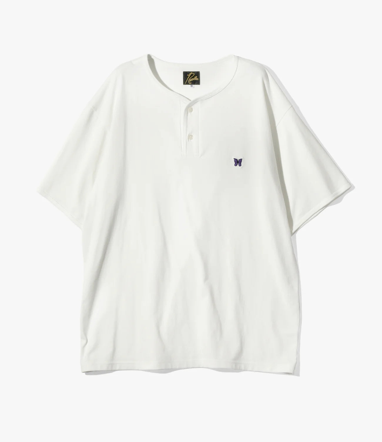 Needles S/S Henley Neck Tee - Poly Jersey