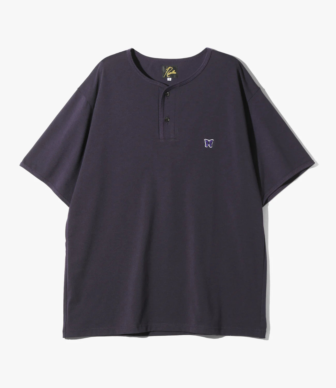 Needles S/S Henley Neck Tee - Poly Jersey