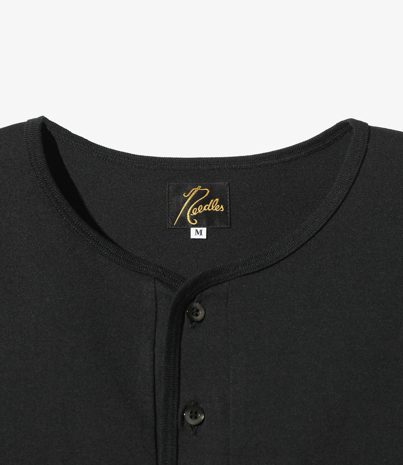 Needles S/S Henley Neck Tee - Poly Jersey