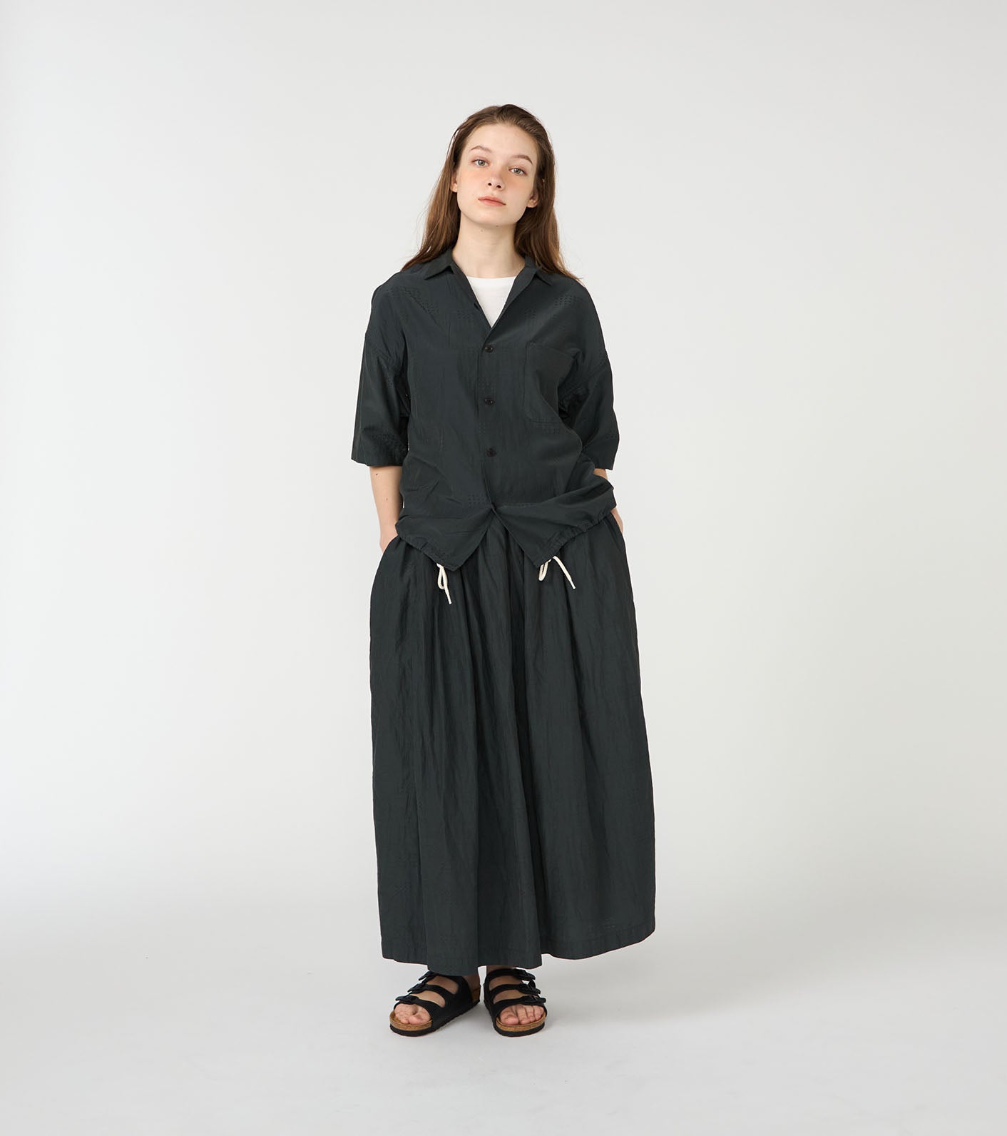 nanamica Open Collar S/S Shirt