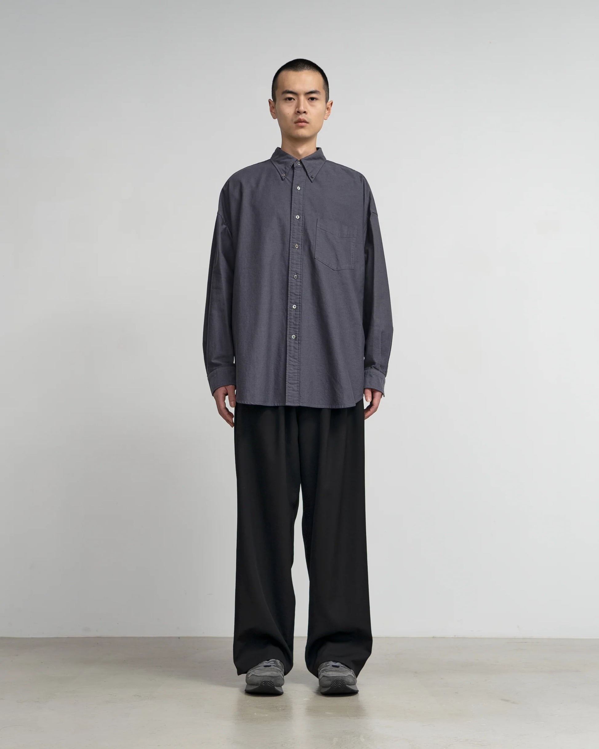 トップス Graphpaper OXFORD S/S B.D BOX SHIRT Graphpaper - グラフペーパー / OXFORD L/S B.D BOX SHIRT