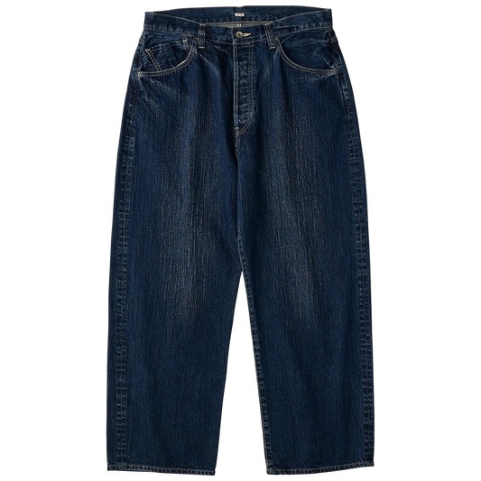 Porter Classic STEINBECK DENIM PANTS -NAVY-