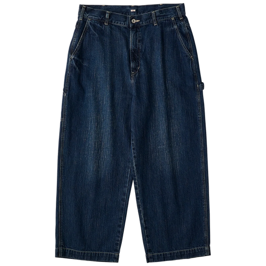 Porter Classic STEINBECK DENIM PAINTER PANTS -DARK NAVY-