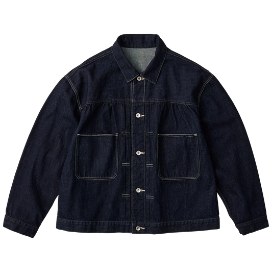Porter Classic STEINBECK DENIM JACKET -DARK NAVY-
