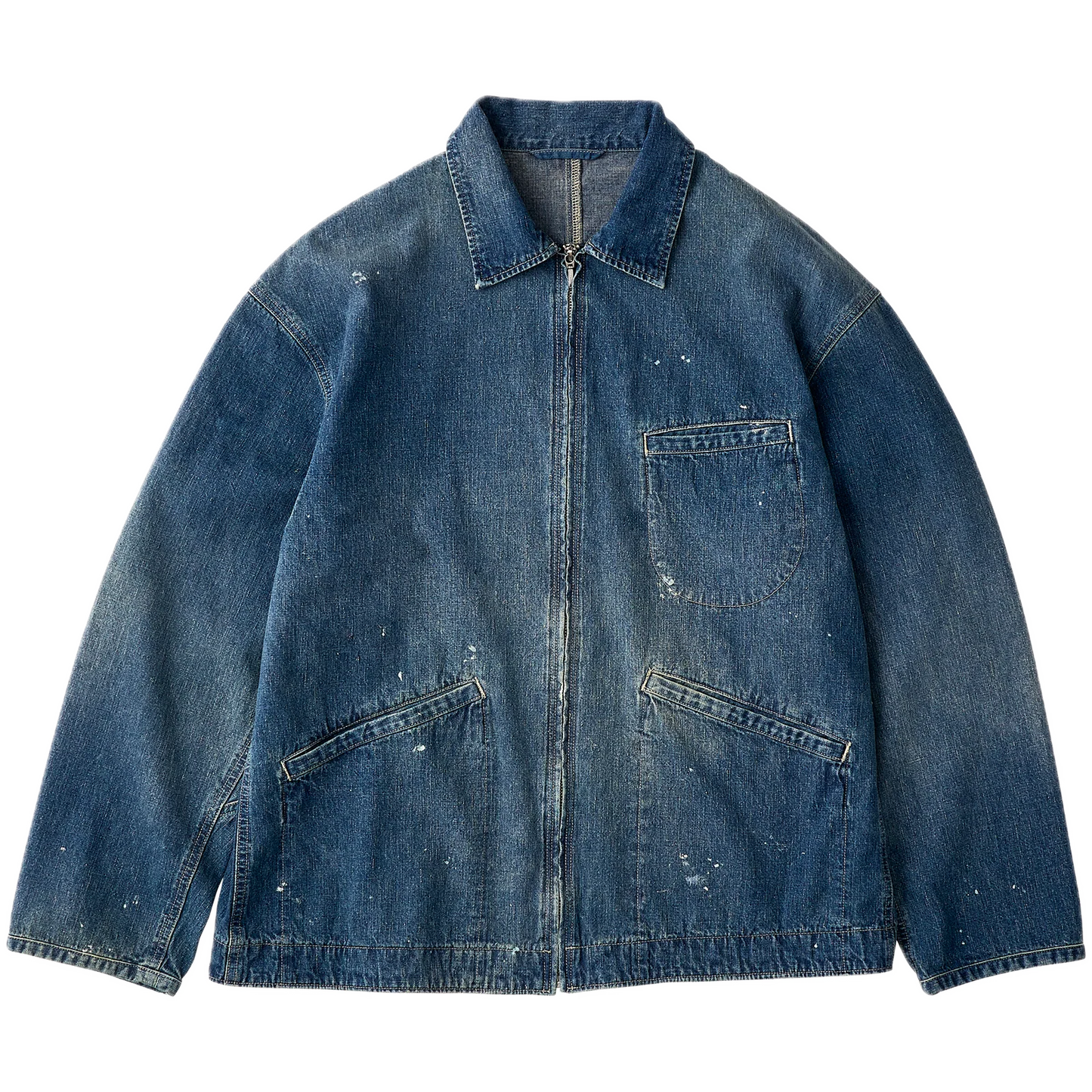 Porter Classic BREAKFAST DENIM ZIP UP JACKET